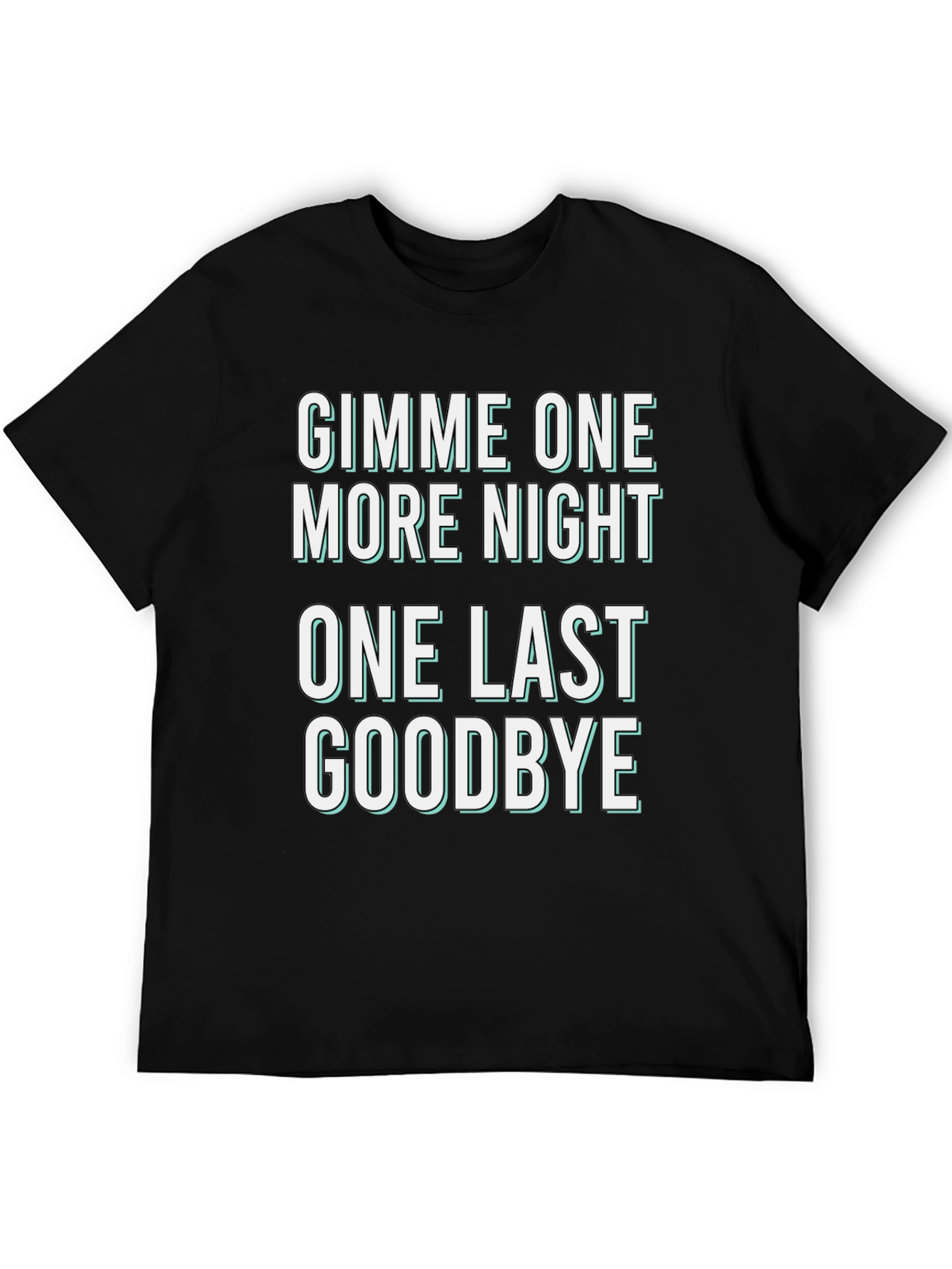 Black Gimme One More Night Graphic Tee view 5