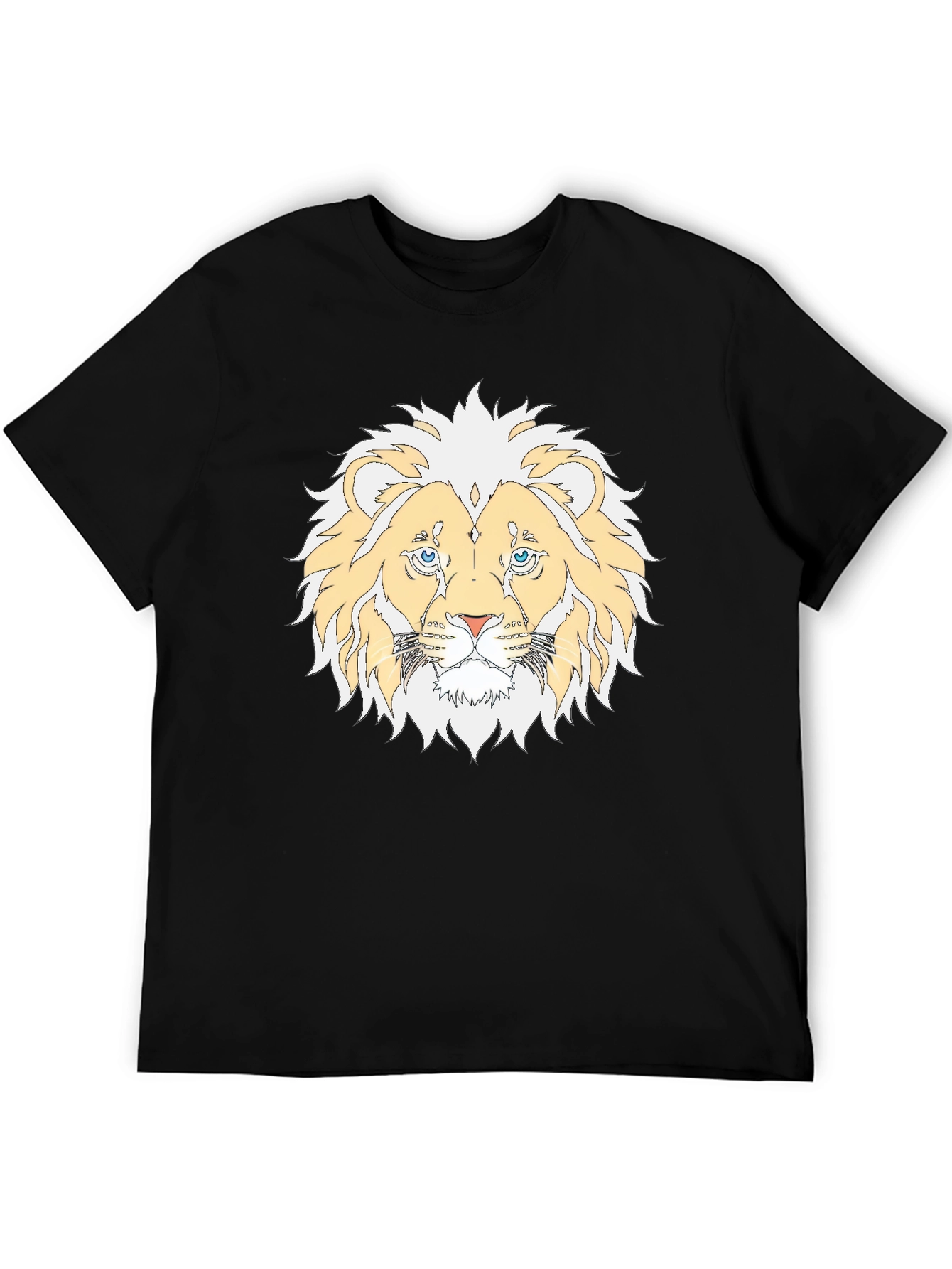 Black Lion Graphic Black T-Shirt view 5