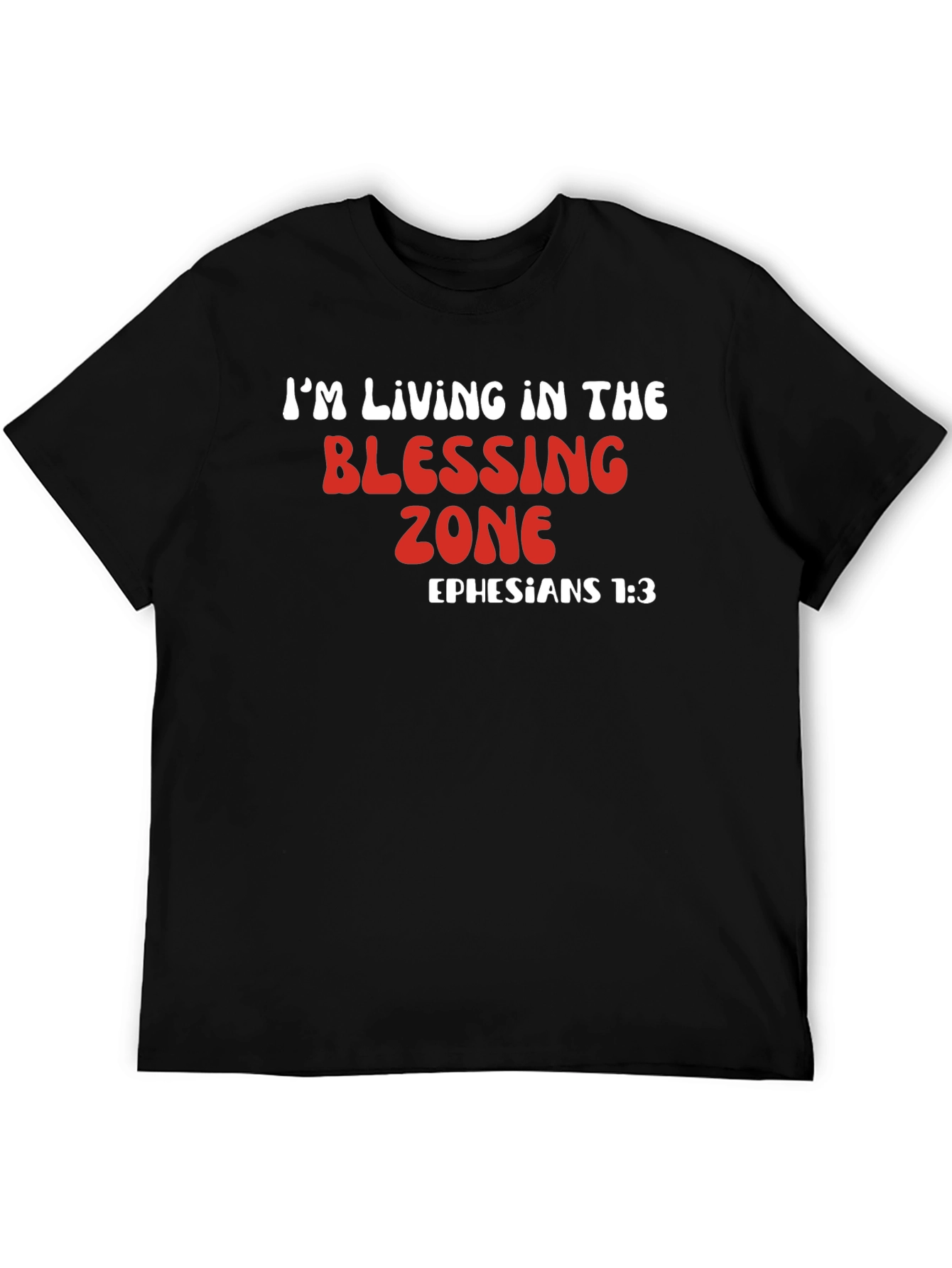 Black Blessing Zone T-Shirt - Ephesians 1:3 view 5