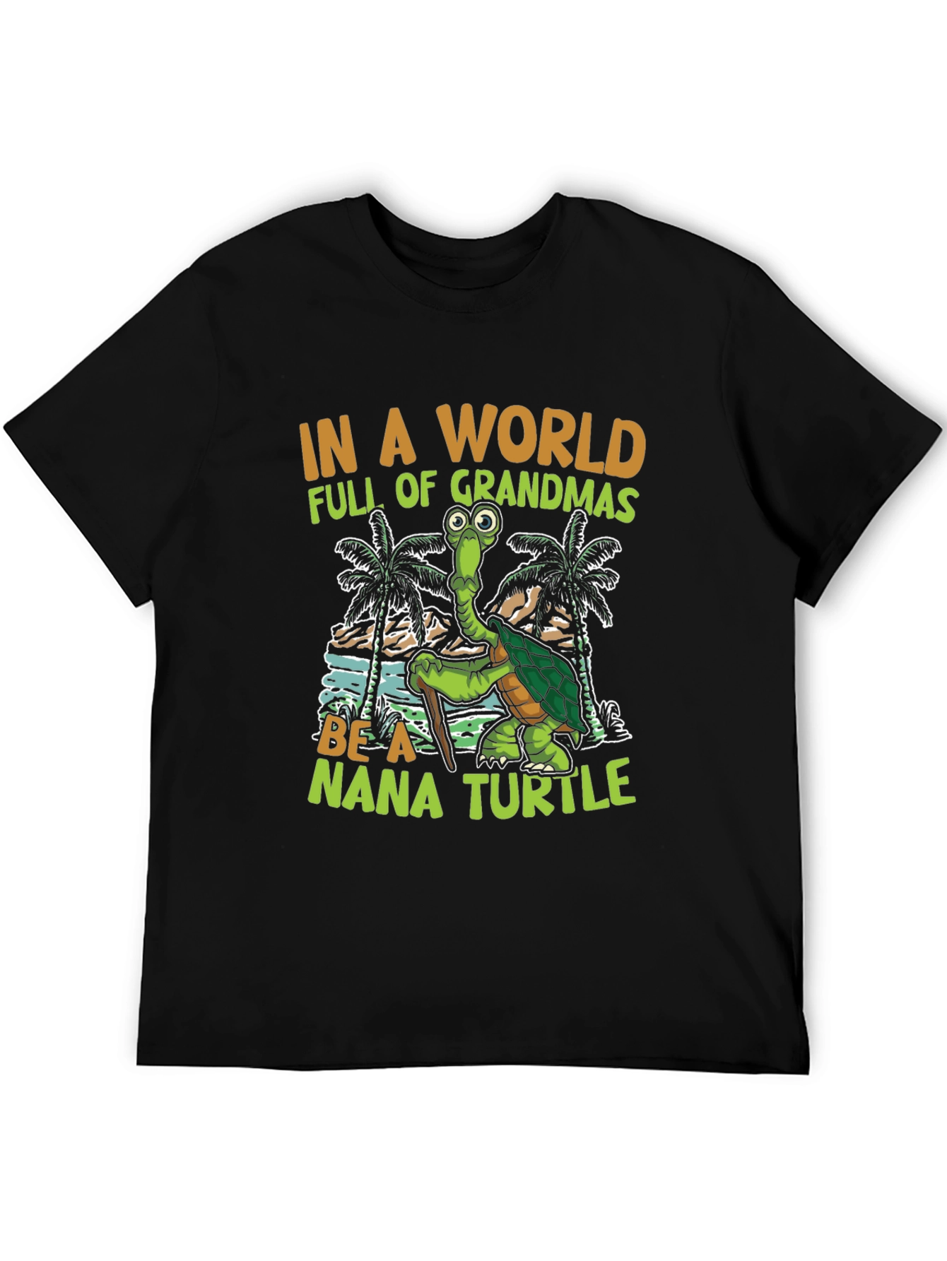 Black Nana Turtle T-Shirt view 5