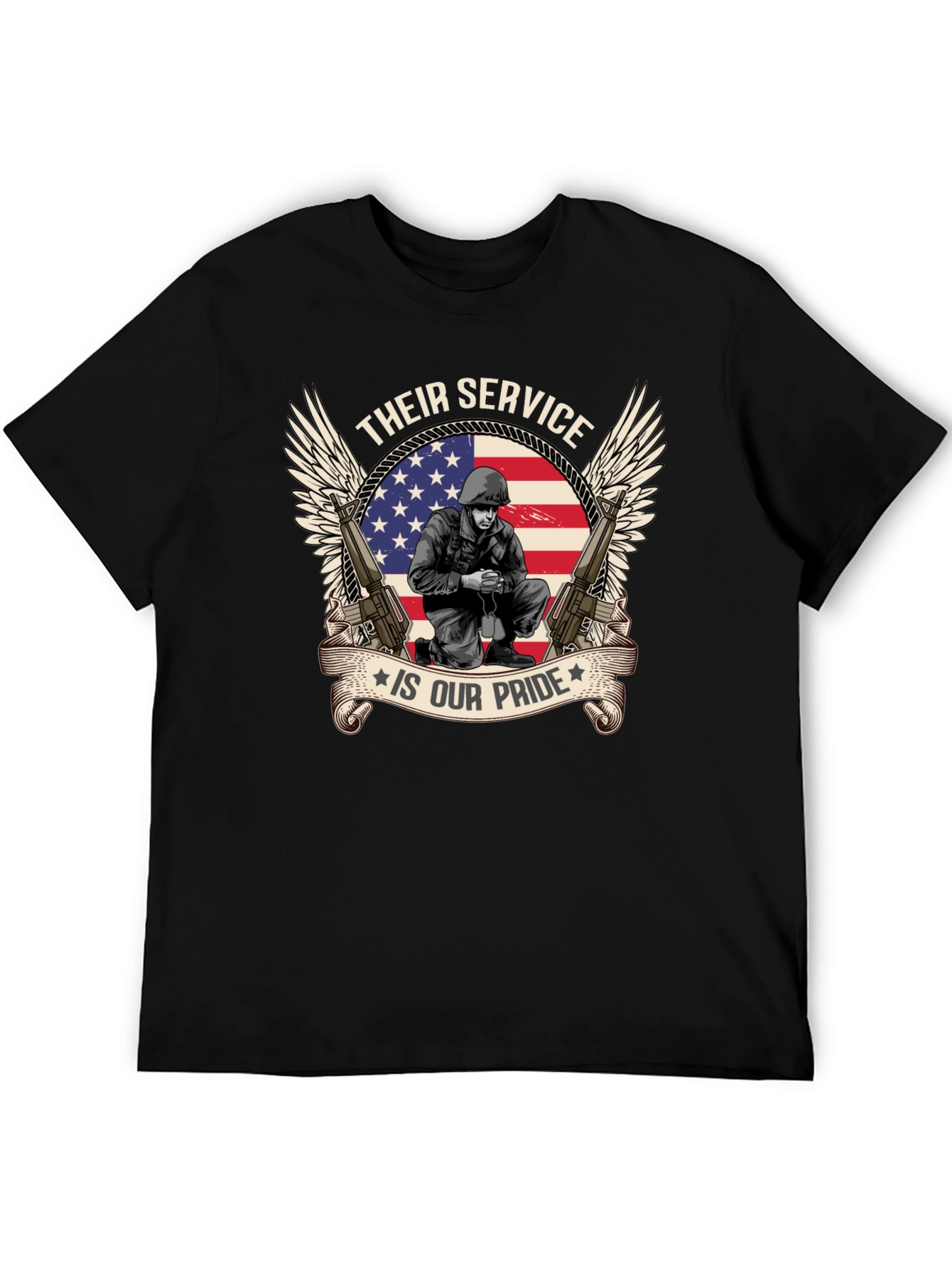 Patriotic T-Shirt - Their Service Is Our Pride - 5