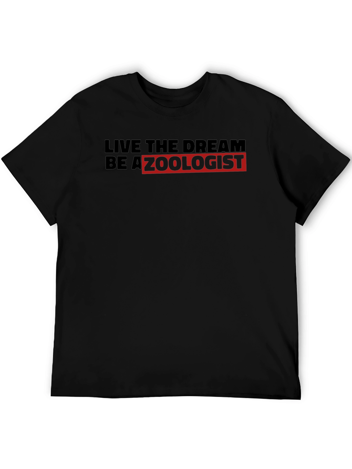 Black Live the Dream Zoologist Tee view 5