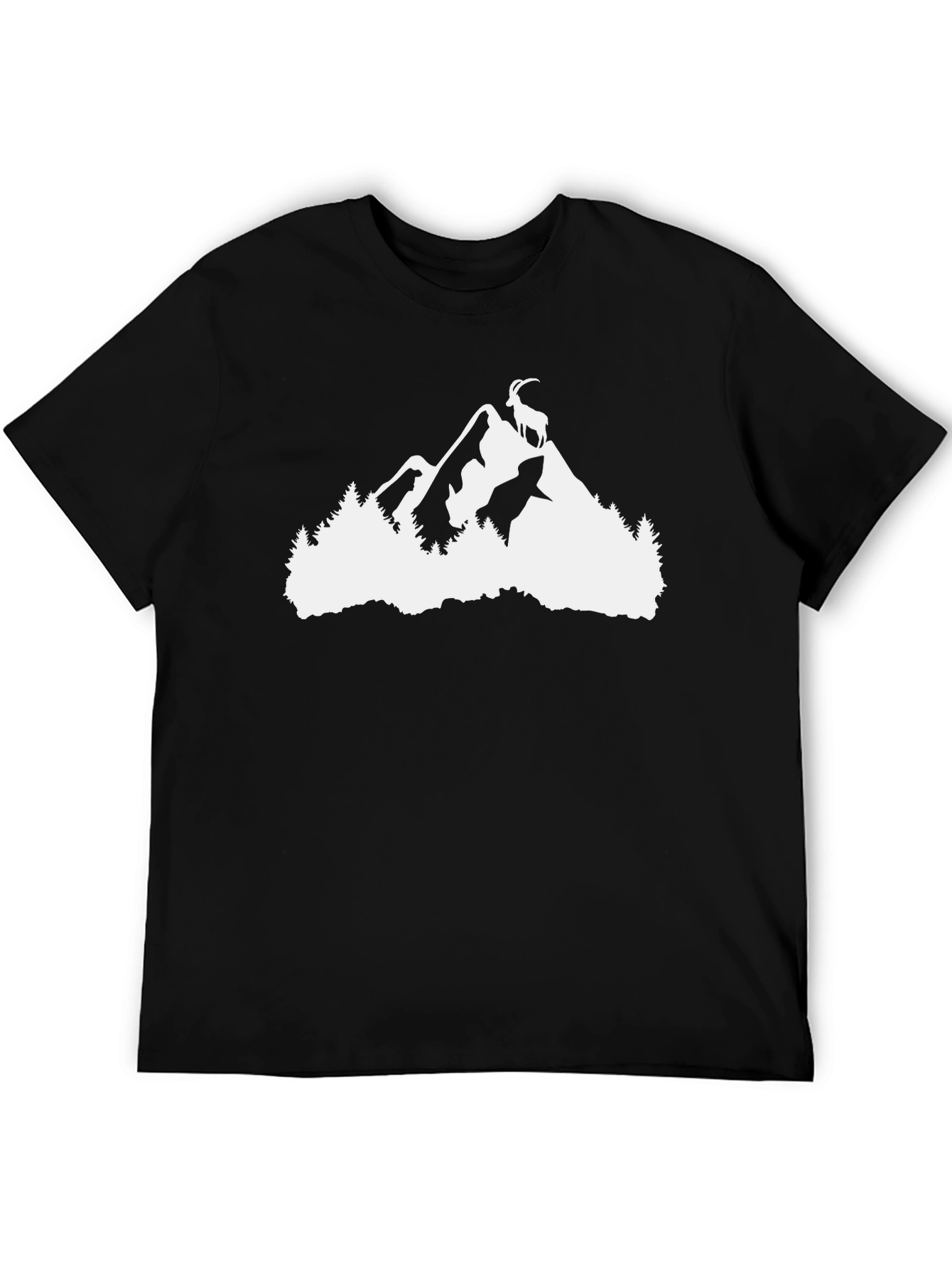Mountain Goat Graphic Tee - Nature Adventure Shirt - 5
