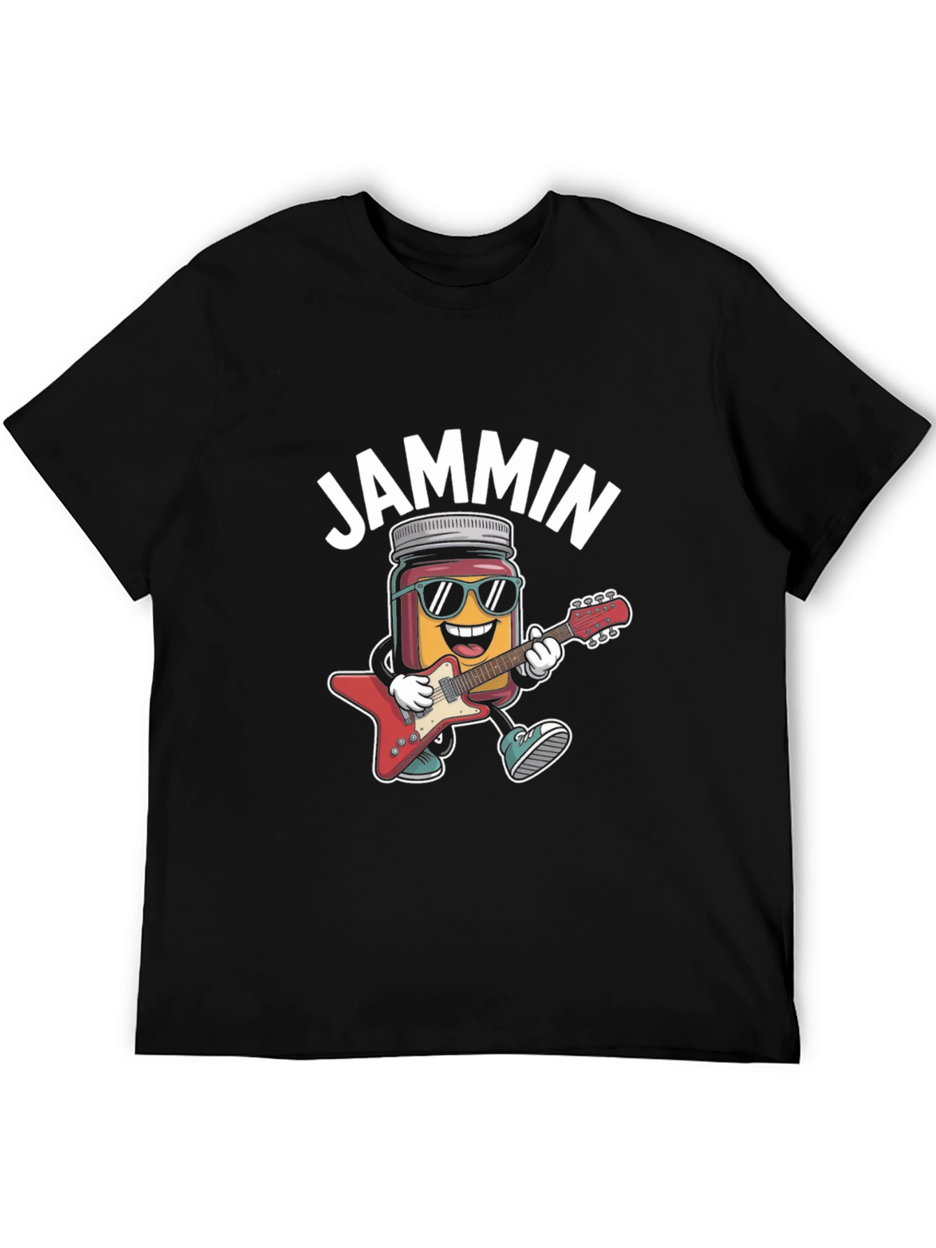 Black Jammin' Guitar Jar T-Shirt - Rock On! view 5