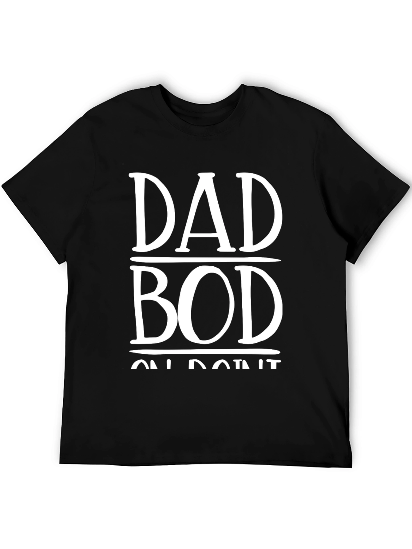 Black Dad Bod On Point T-Shirt view 5