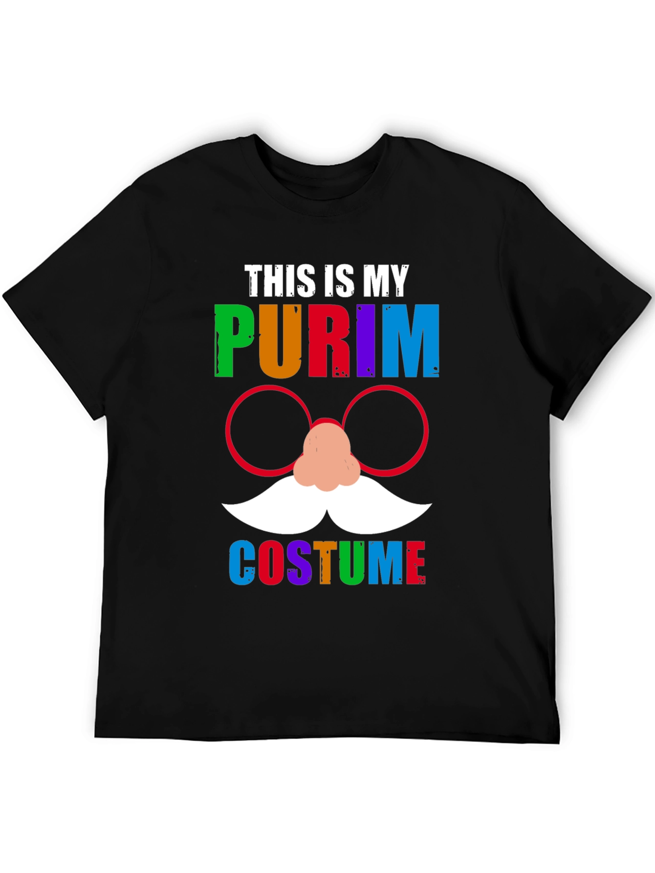 Black This is My Purim Costume T-Shirt view 5