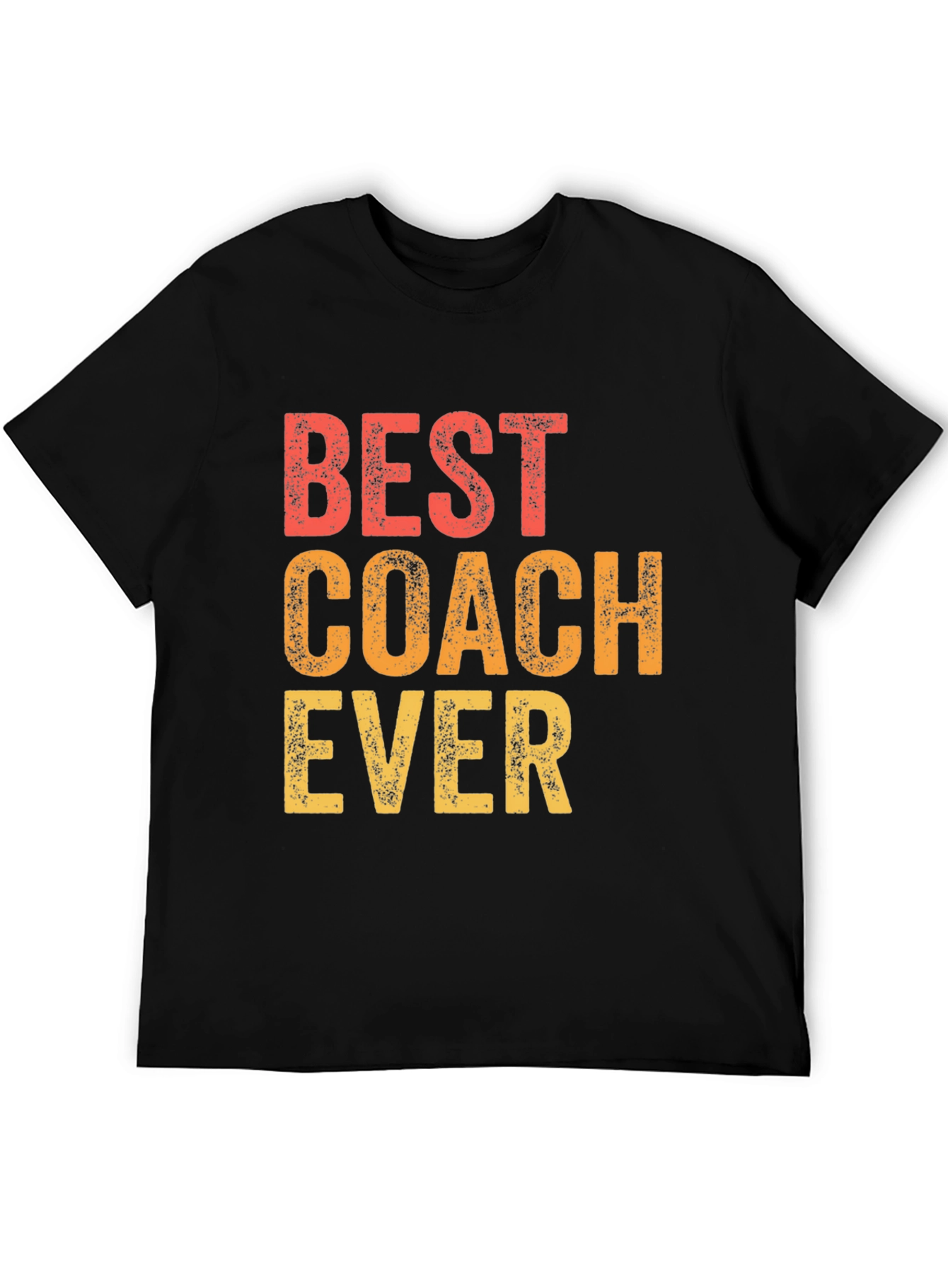 Black Best Coach Ever T-Shirt - Gift for Coaches view 5
