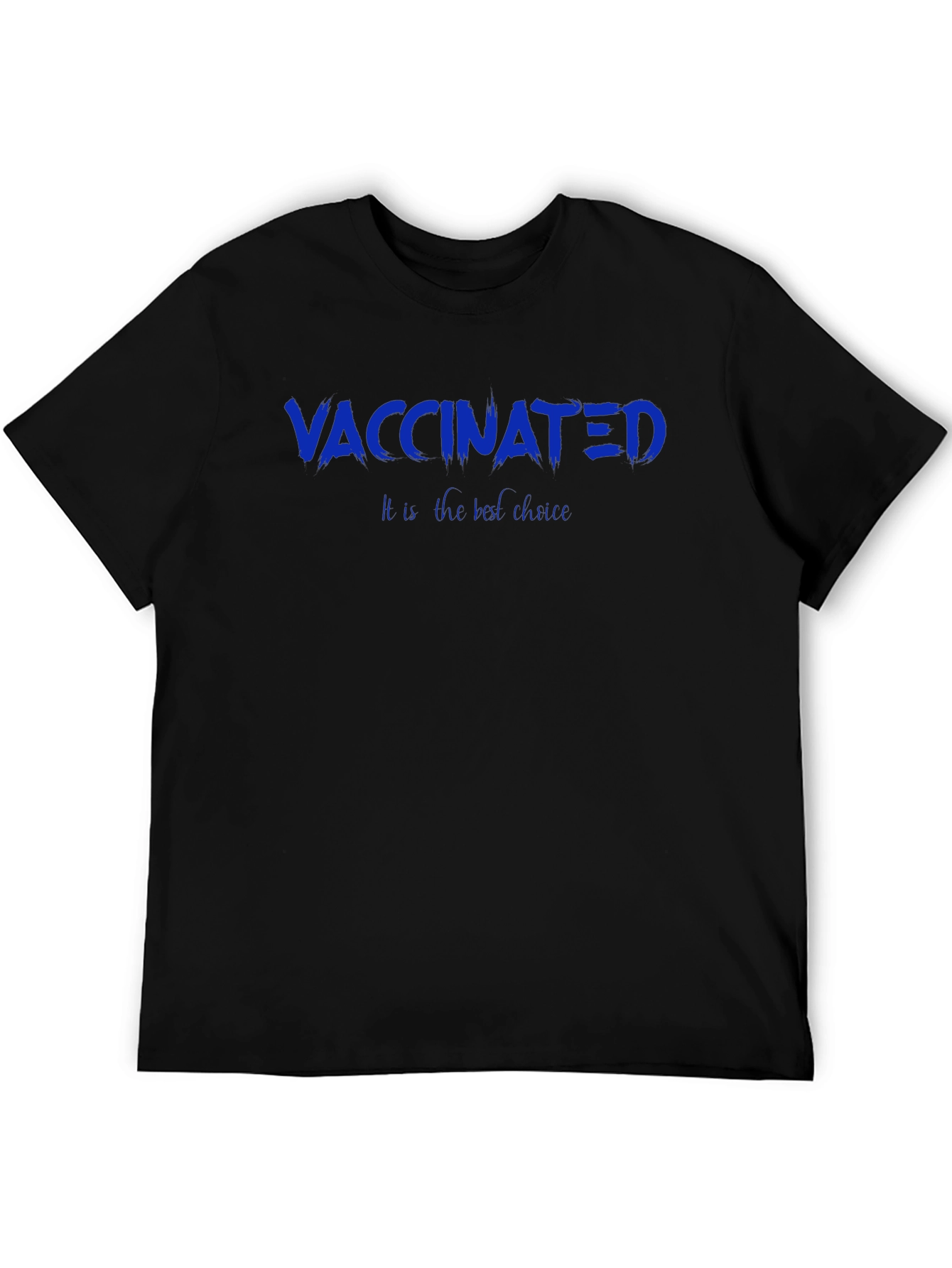 Black Vaccinated Tee - The Best Choice T-Shirt view 5