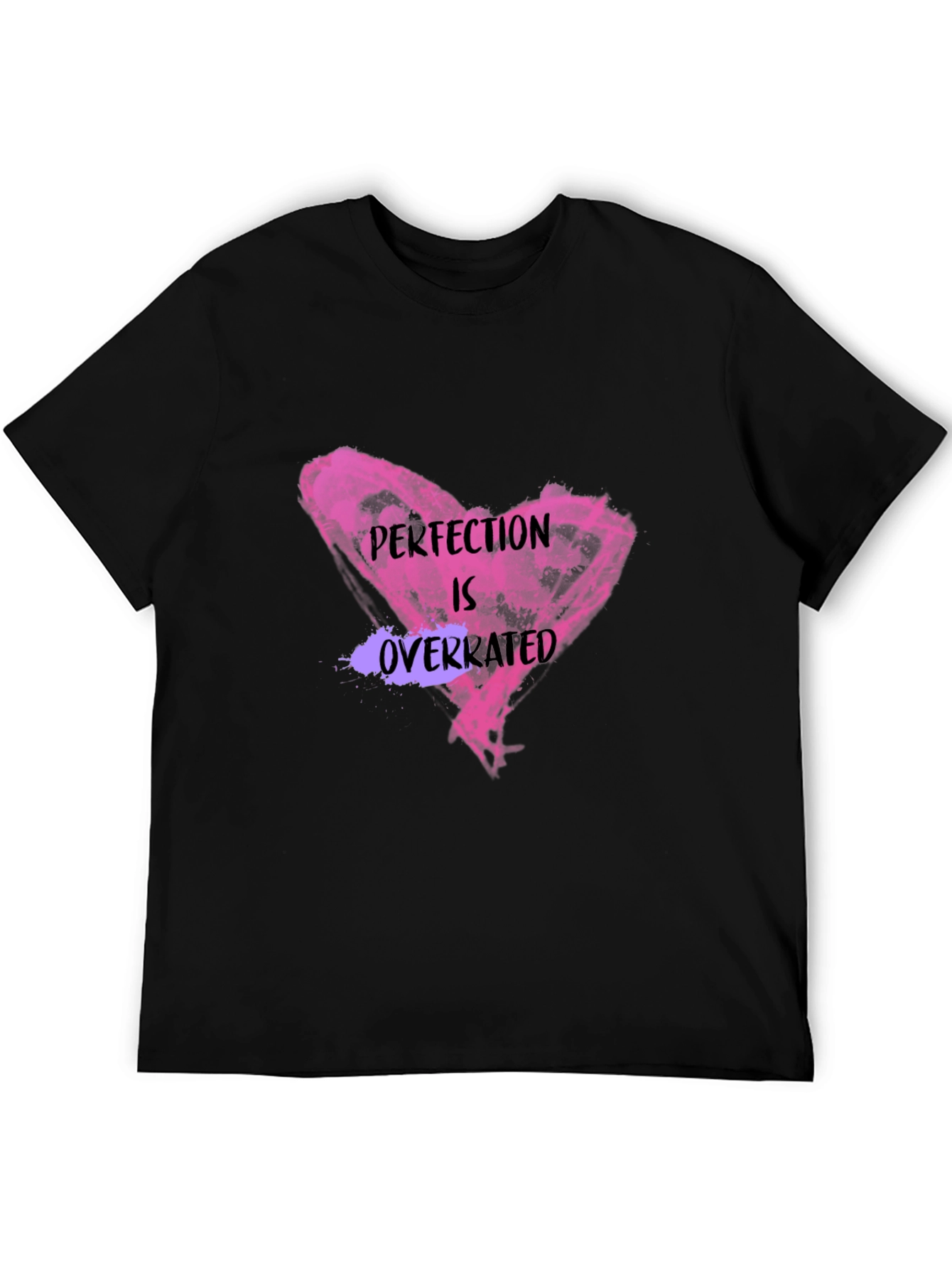 Black Perfection Is Overrated Graphic Tee view 5