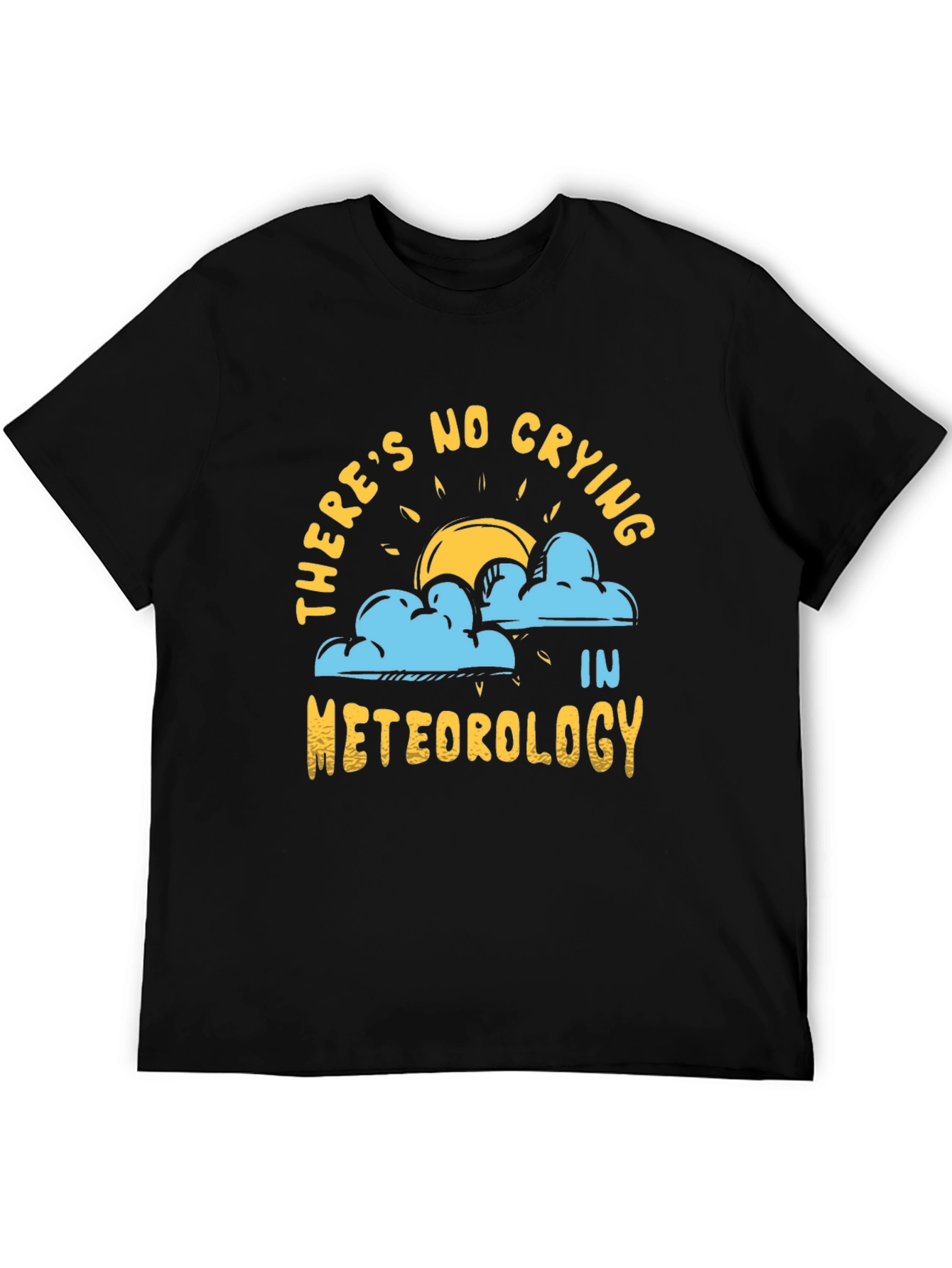 Black Funny Meteorology Graphic T-Shirt view 5