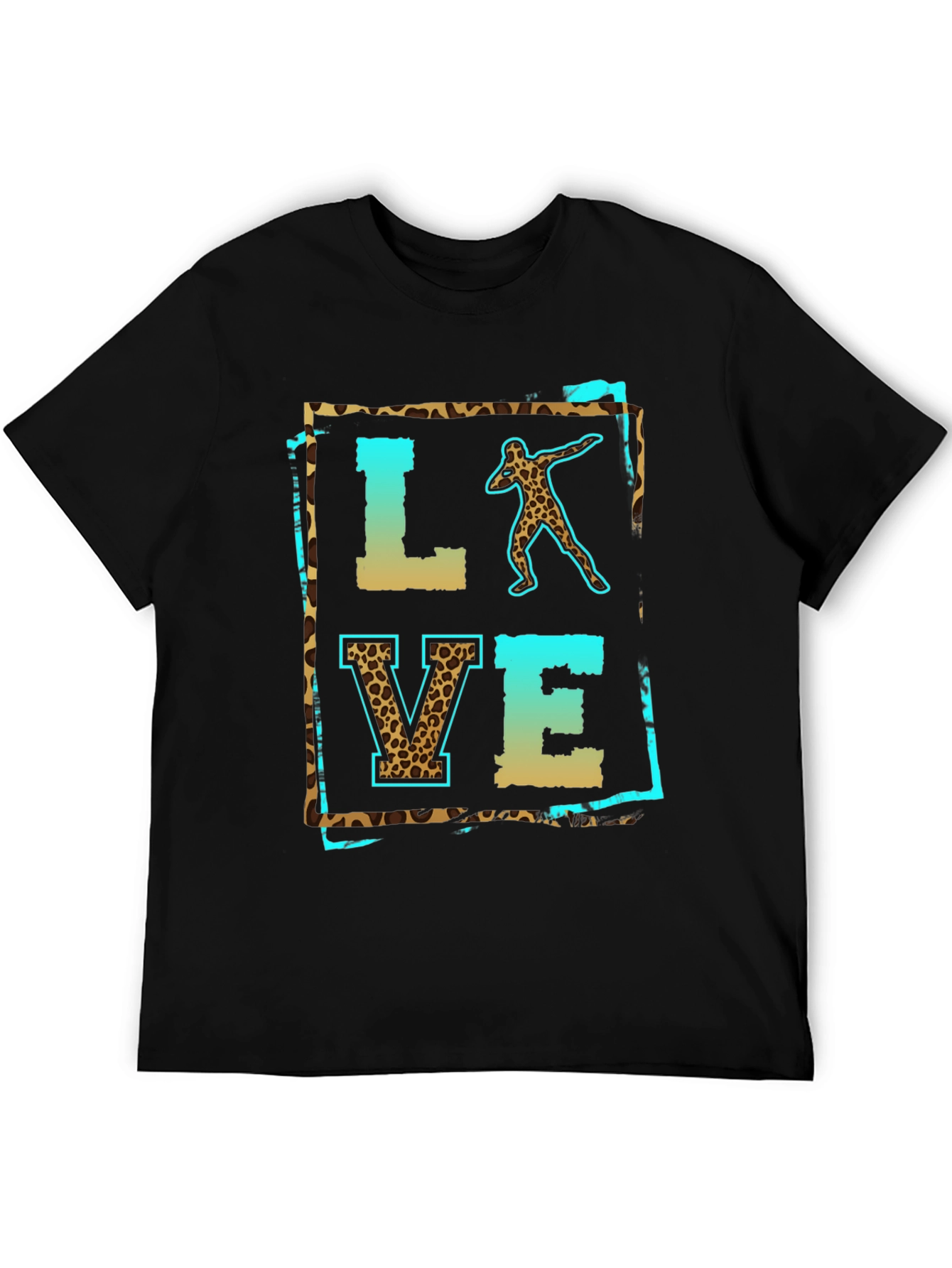 Leopard Print LOVE Shot Put T-Shirt - 5
