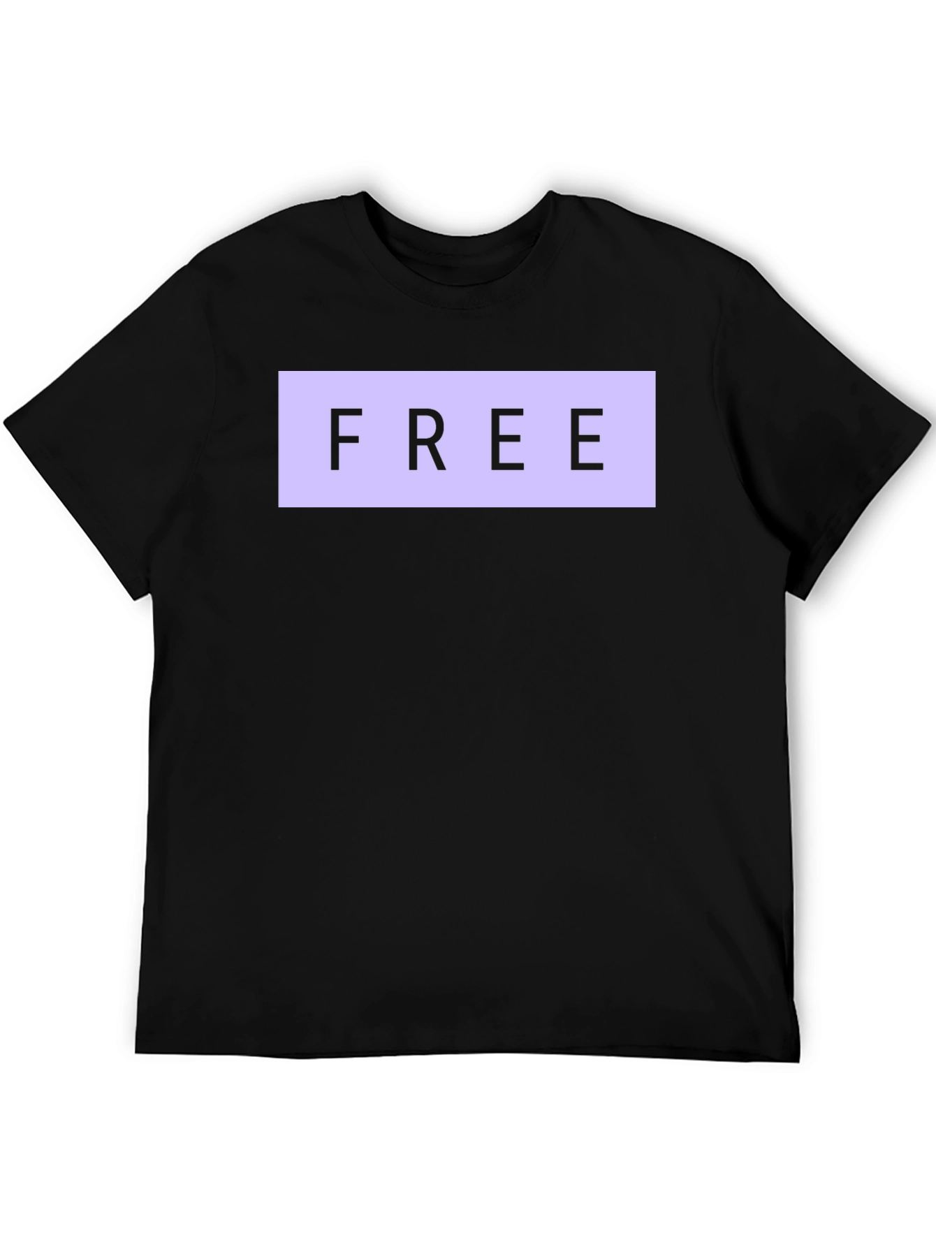 Black FREE Graphic T-Shirt - Trendy Casual Tee view 5