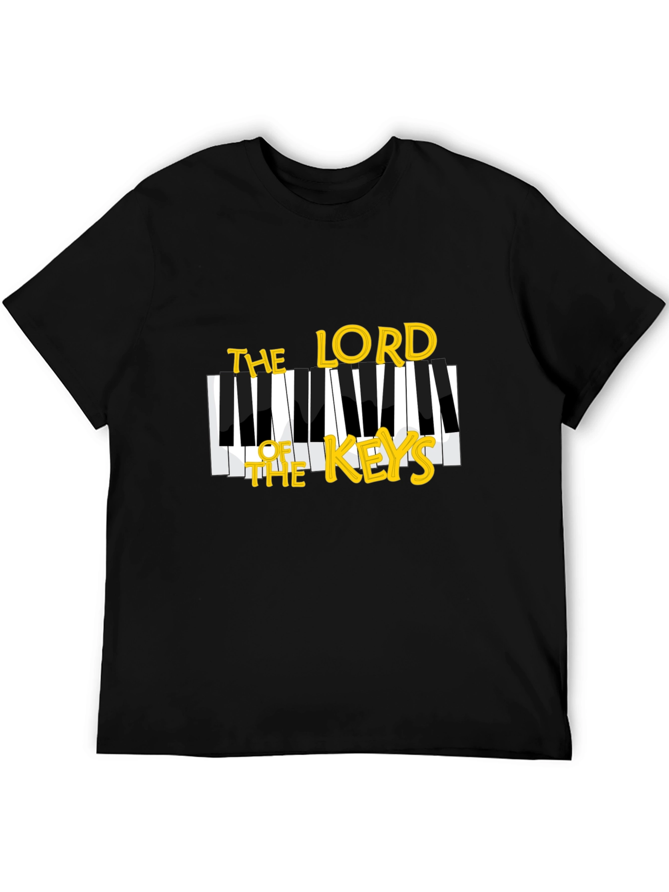 Black The Lord of the Keys Black T-Shirt view 5
