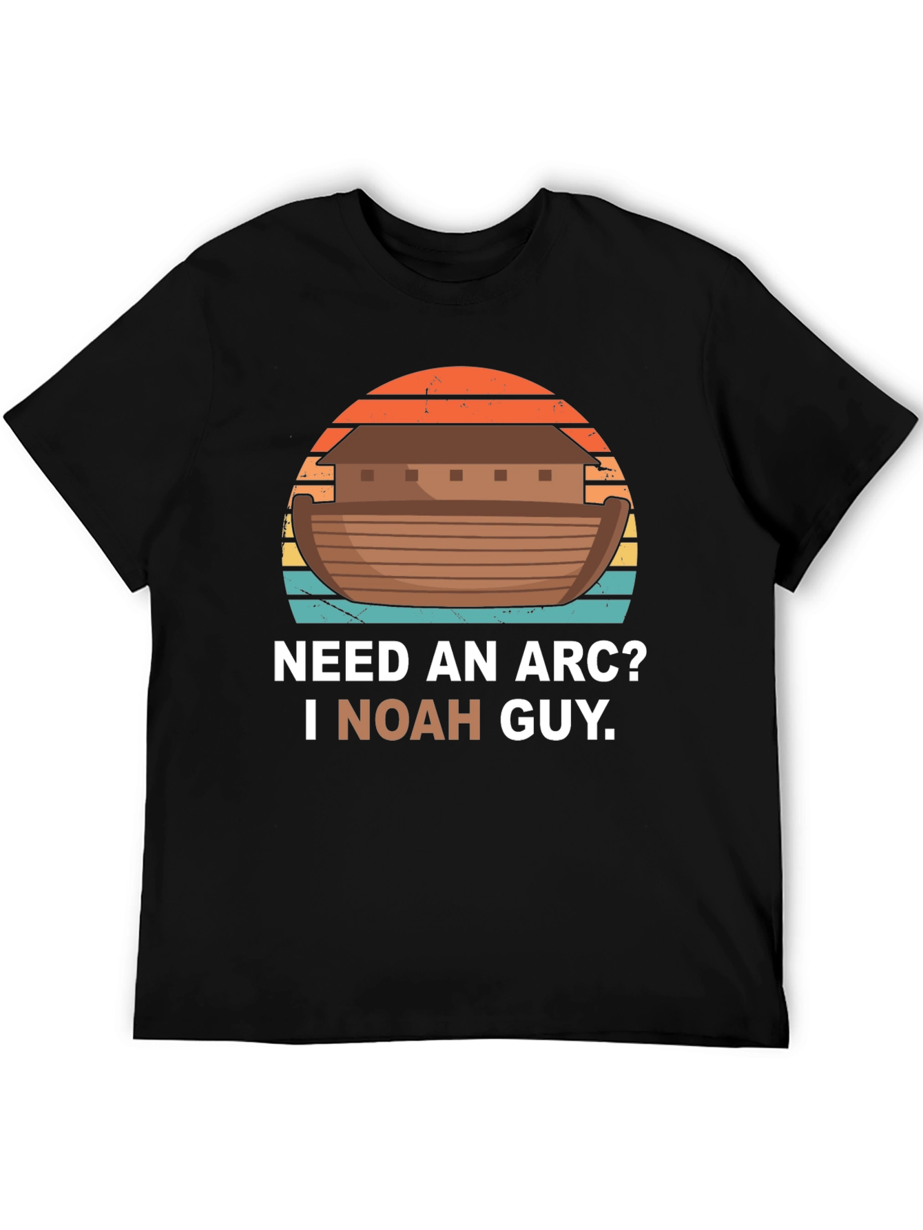 Black Need An Arc? I Noah Guy T-Shirt view 5