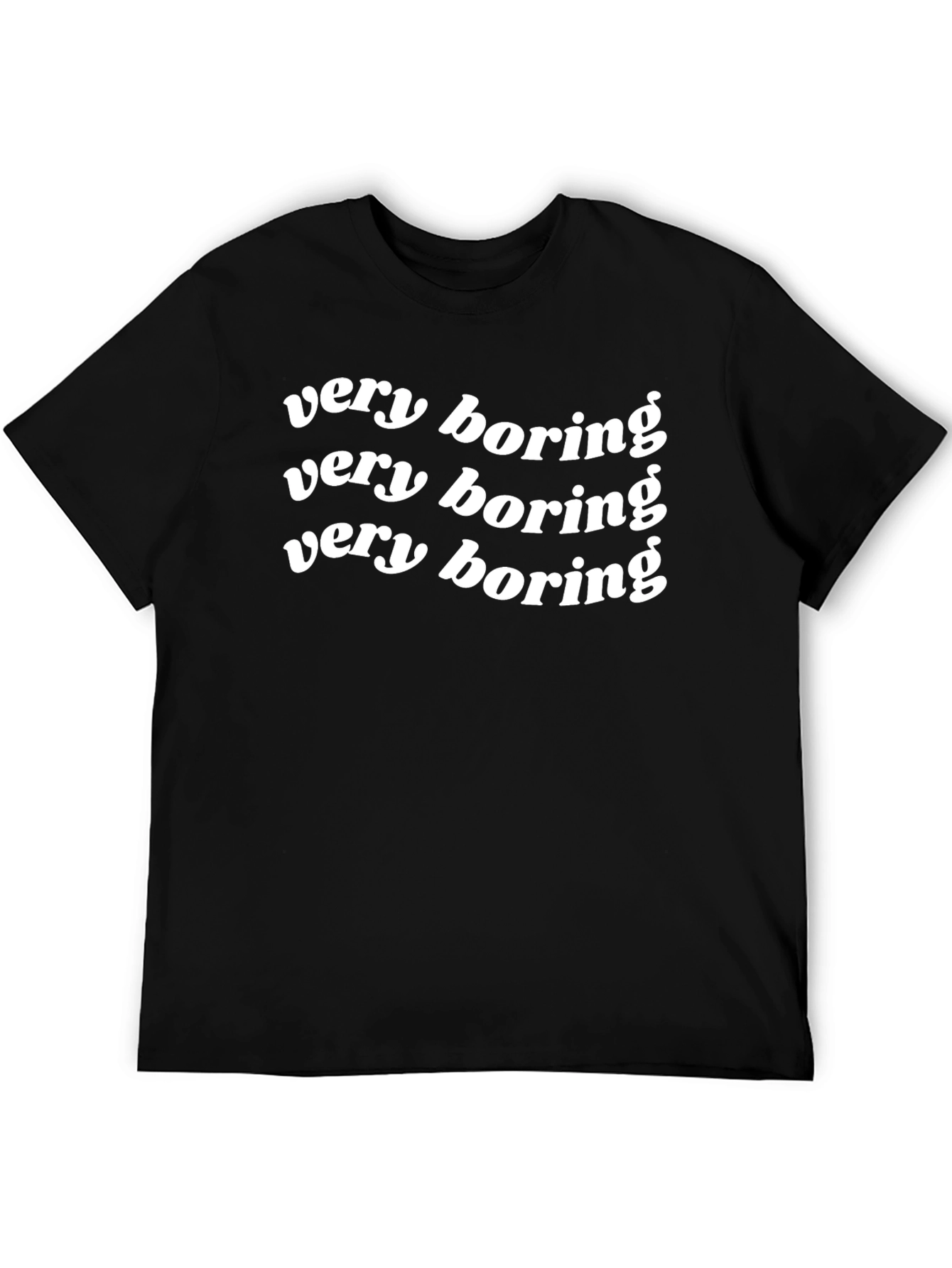 Black Very Boring Graphic T-Shirt view 5
