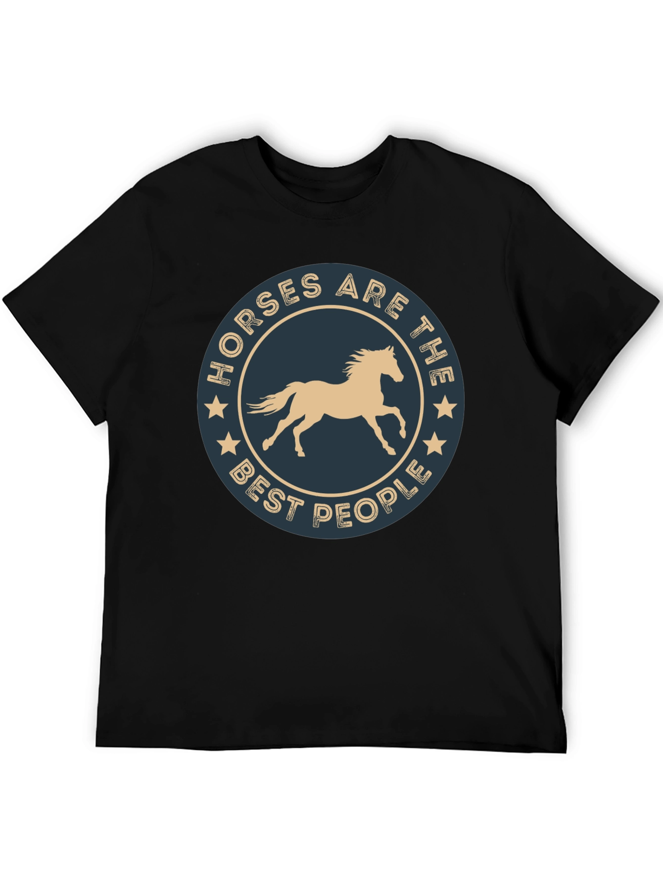 Black Horses Are The Best People T-Shirt view 5