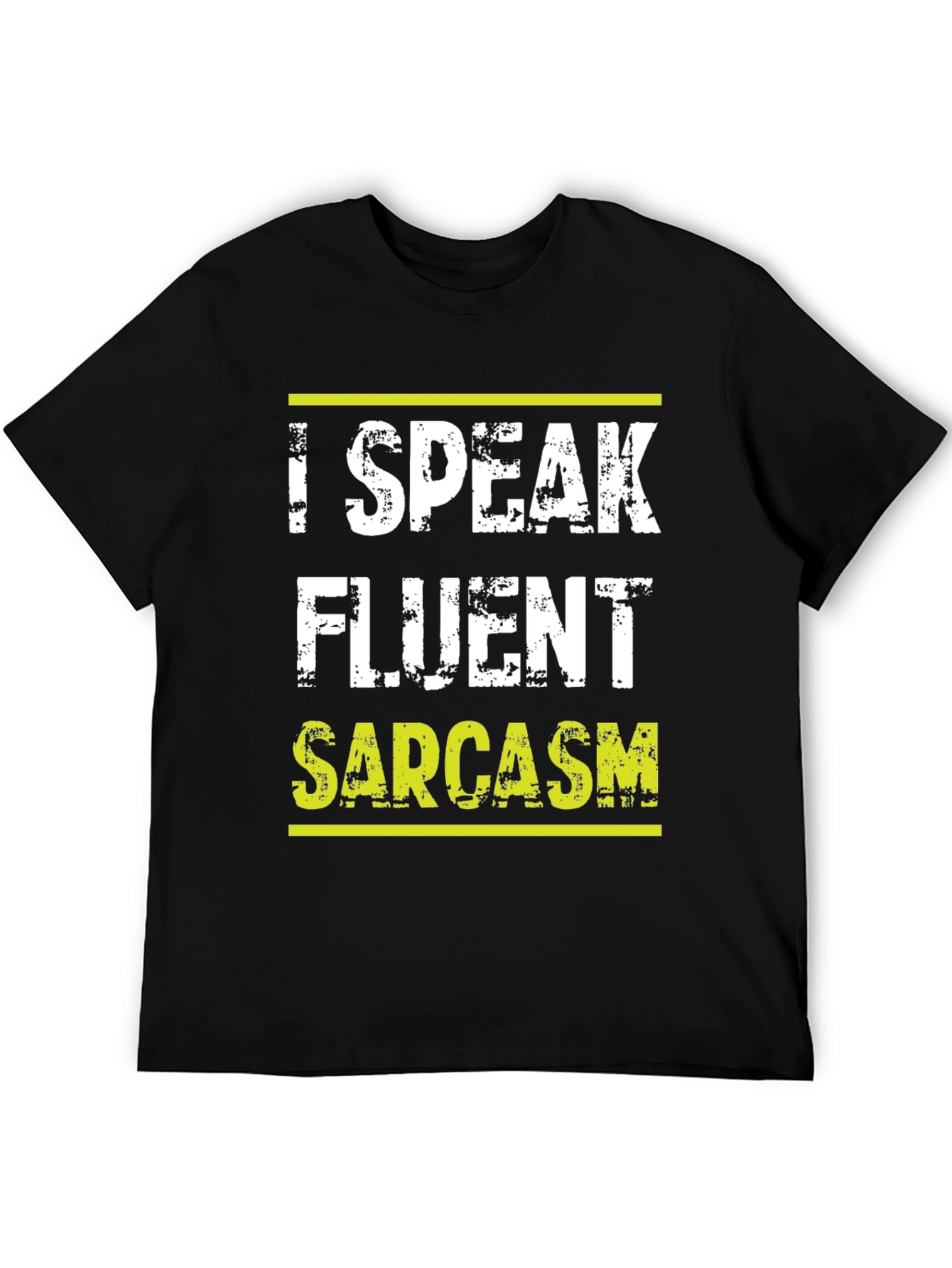 Black Sarcasm T-Shirt - Fluent Sarcasm view 5