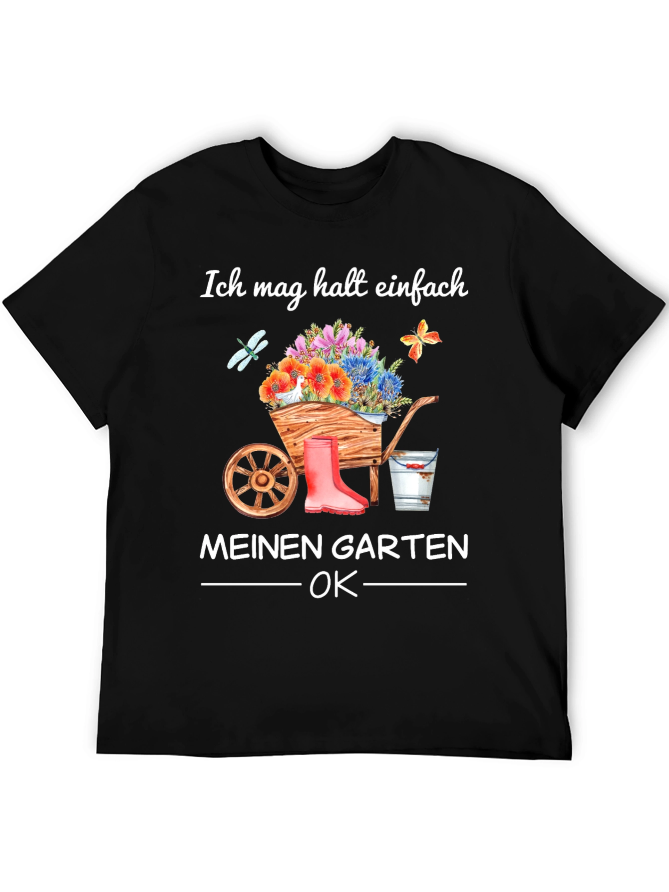 Black Ich Mag Halst Einfach Garten T-Shirt view 5