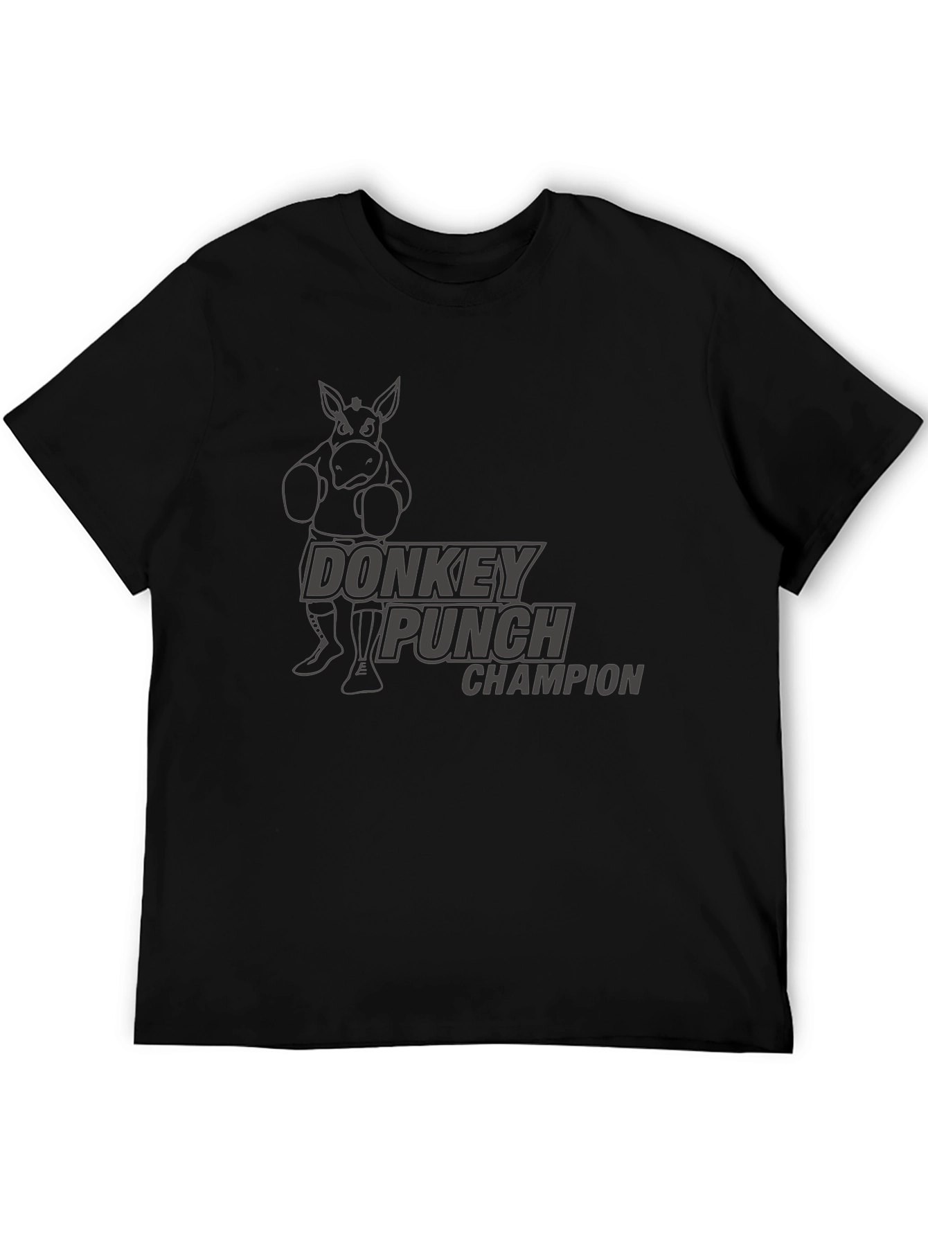 Black Donkey Punch Champion Black T-Shirt view 5
