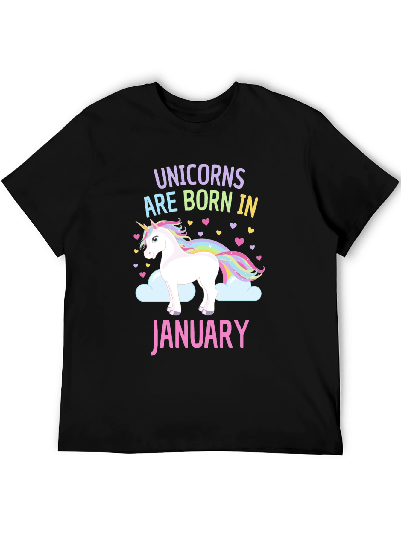 Unicorns Born in January T-Shirt - 5