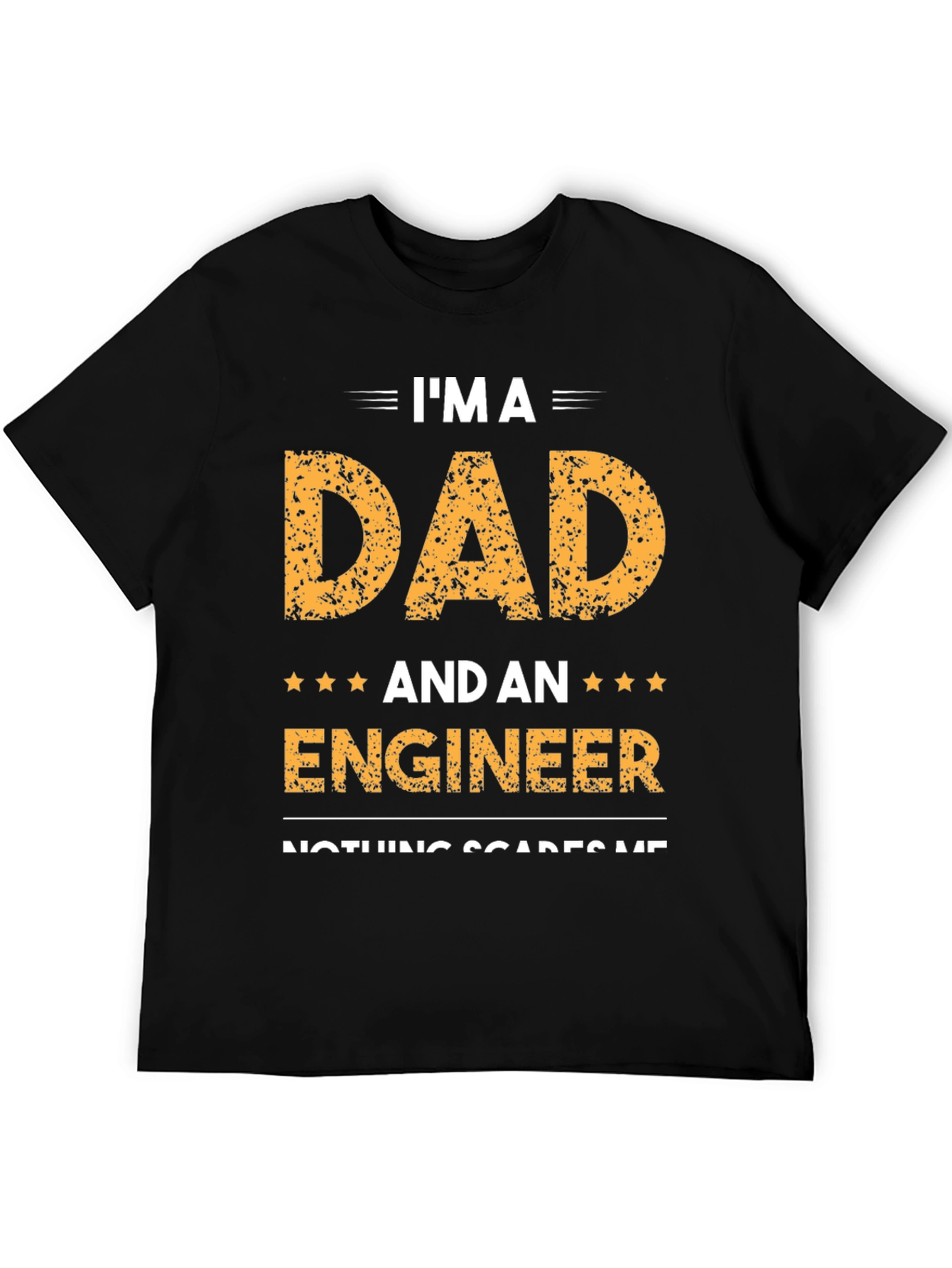 Black Dad and Engineer T-Shirt view 5