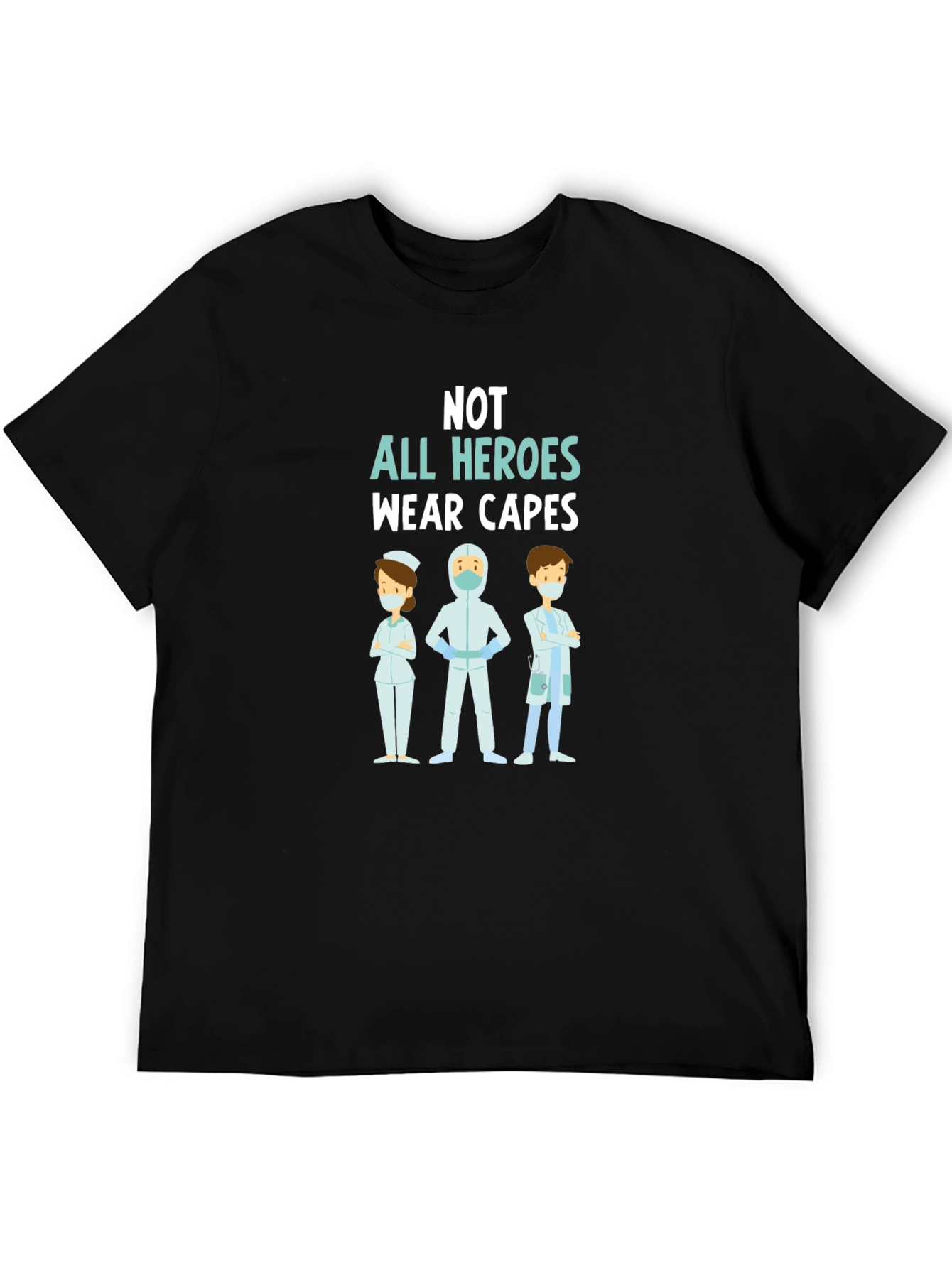 Black Heroes Wear Scrubs T-Shirt, Healthcare Hero Tee view 5