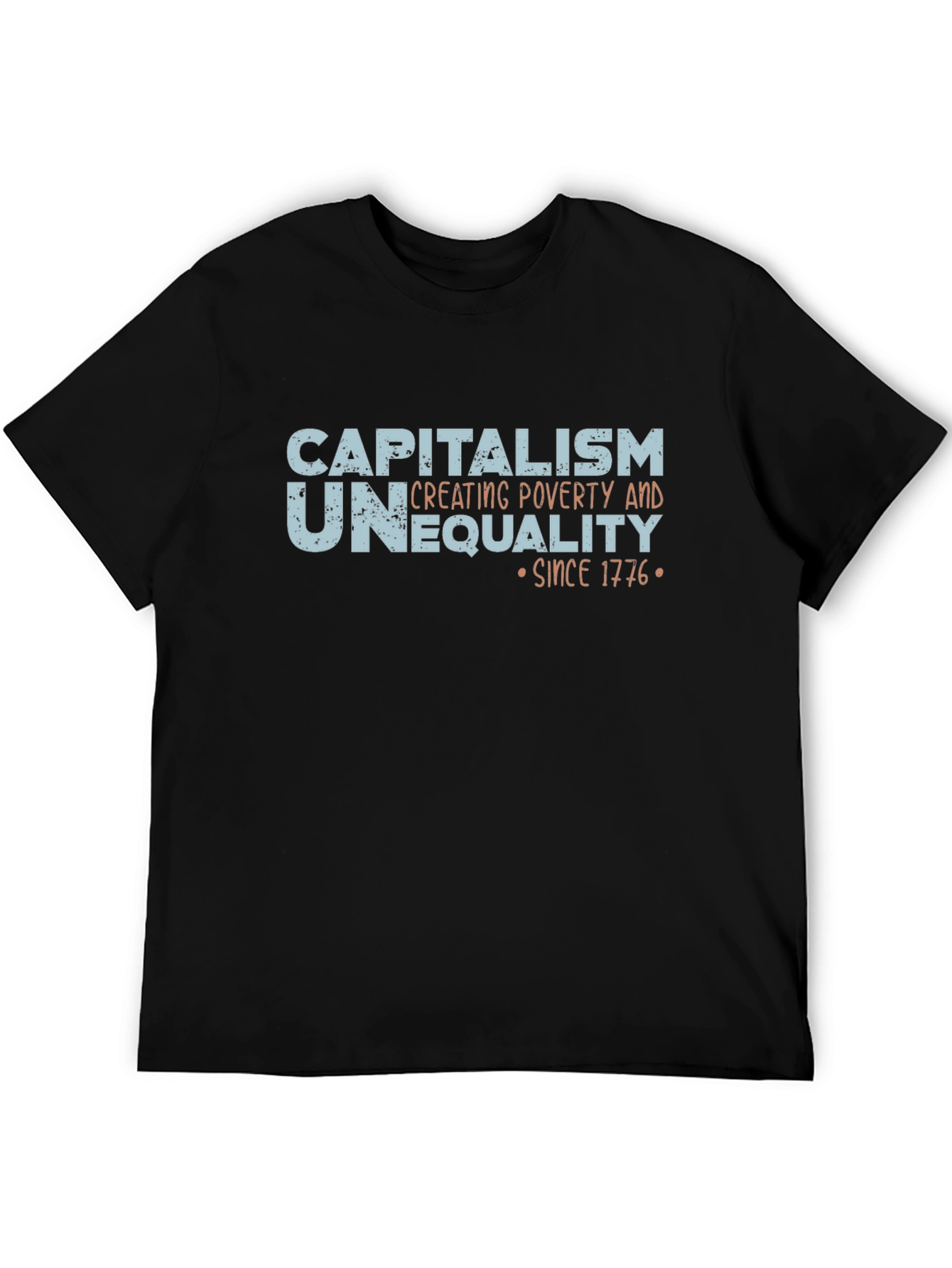 Black Capitalism Inequality T-Shirt - Since 1776 view 5