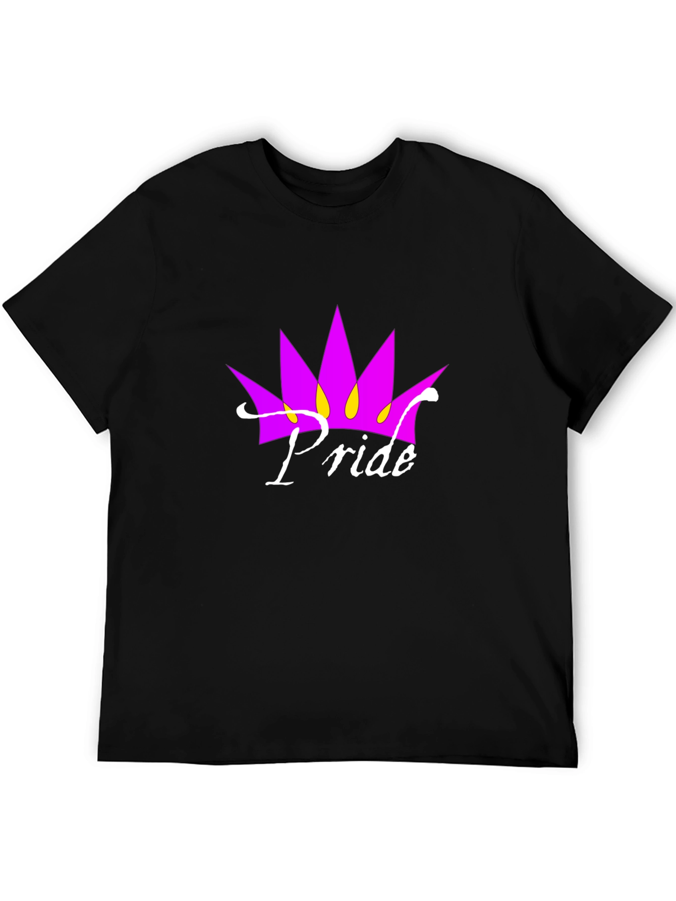 Black Pride Crown Graphic Black T-Shirt view 5