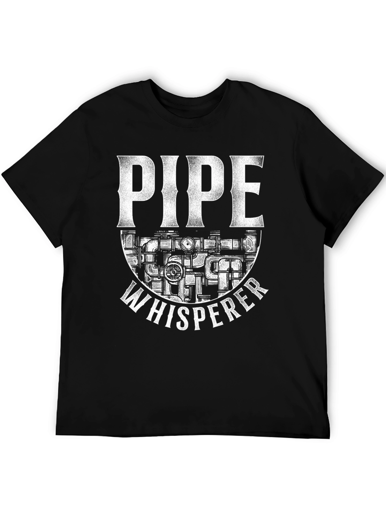 Black Pipe Whisperer Graphic Tee - Black T-Shirt view 5