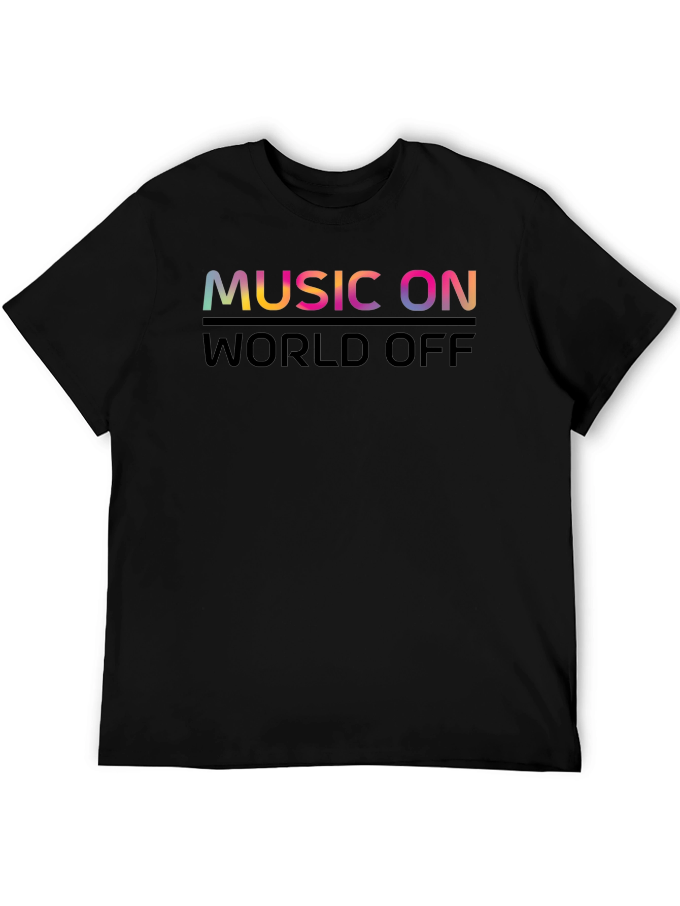 Black Music On World Off Graphic Tee view 5