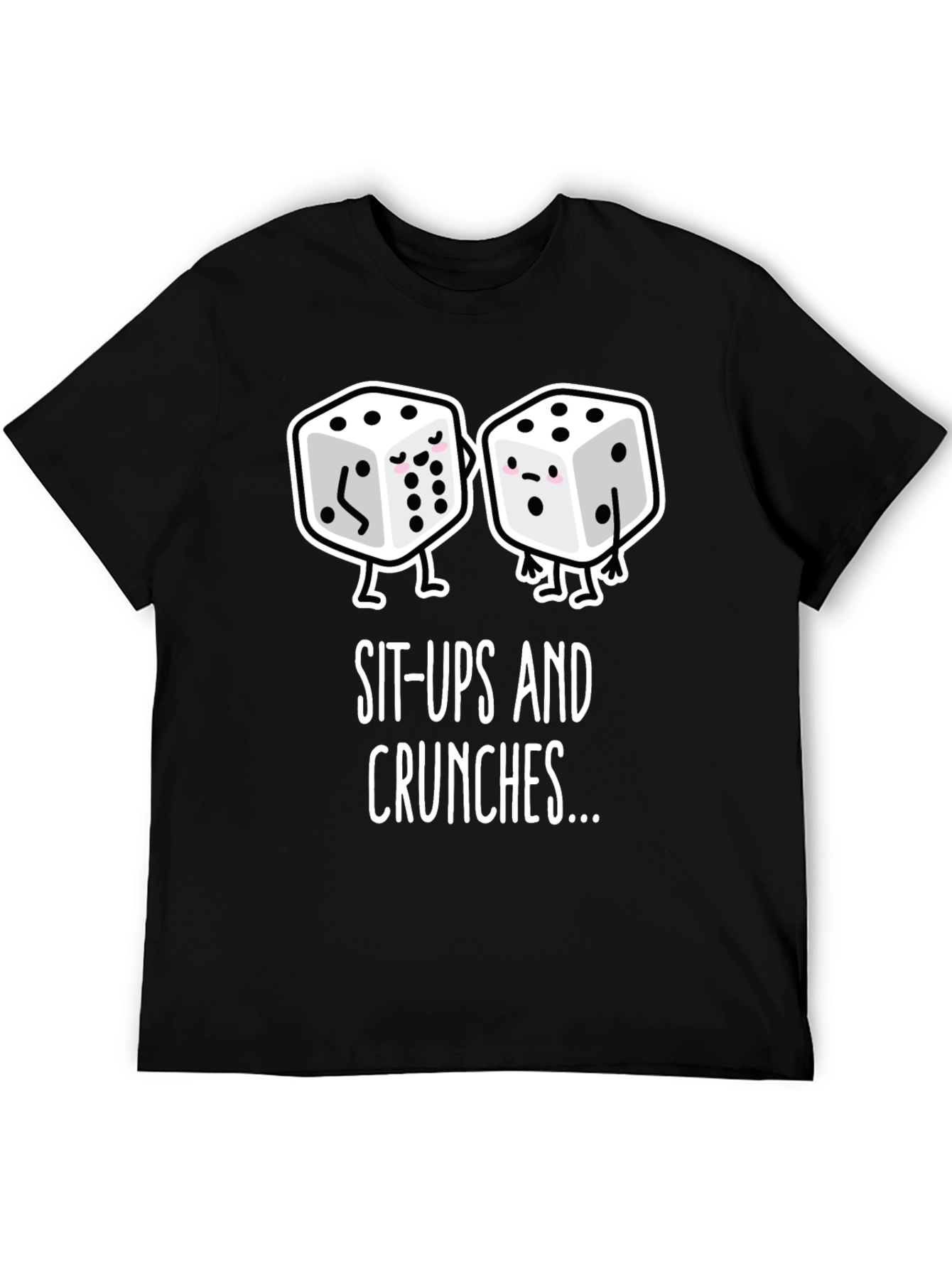 Black Sit-Ups and Crunches Graphic T-Shirt view 5