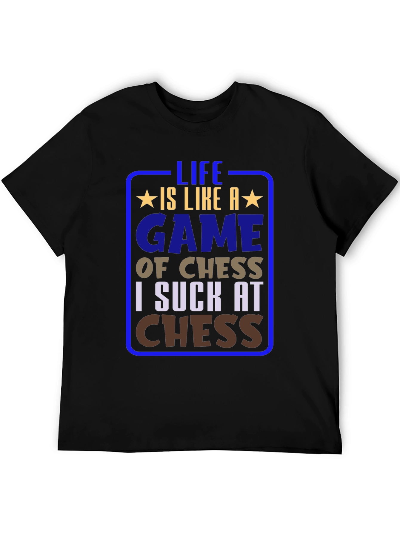Black Life is Like Chess Graphic T-Shirt view 5