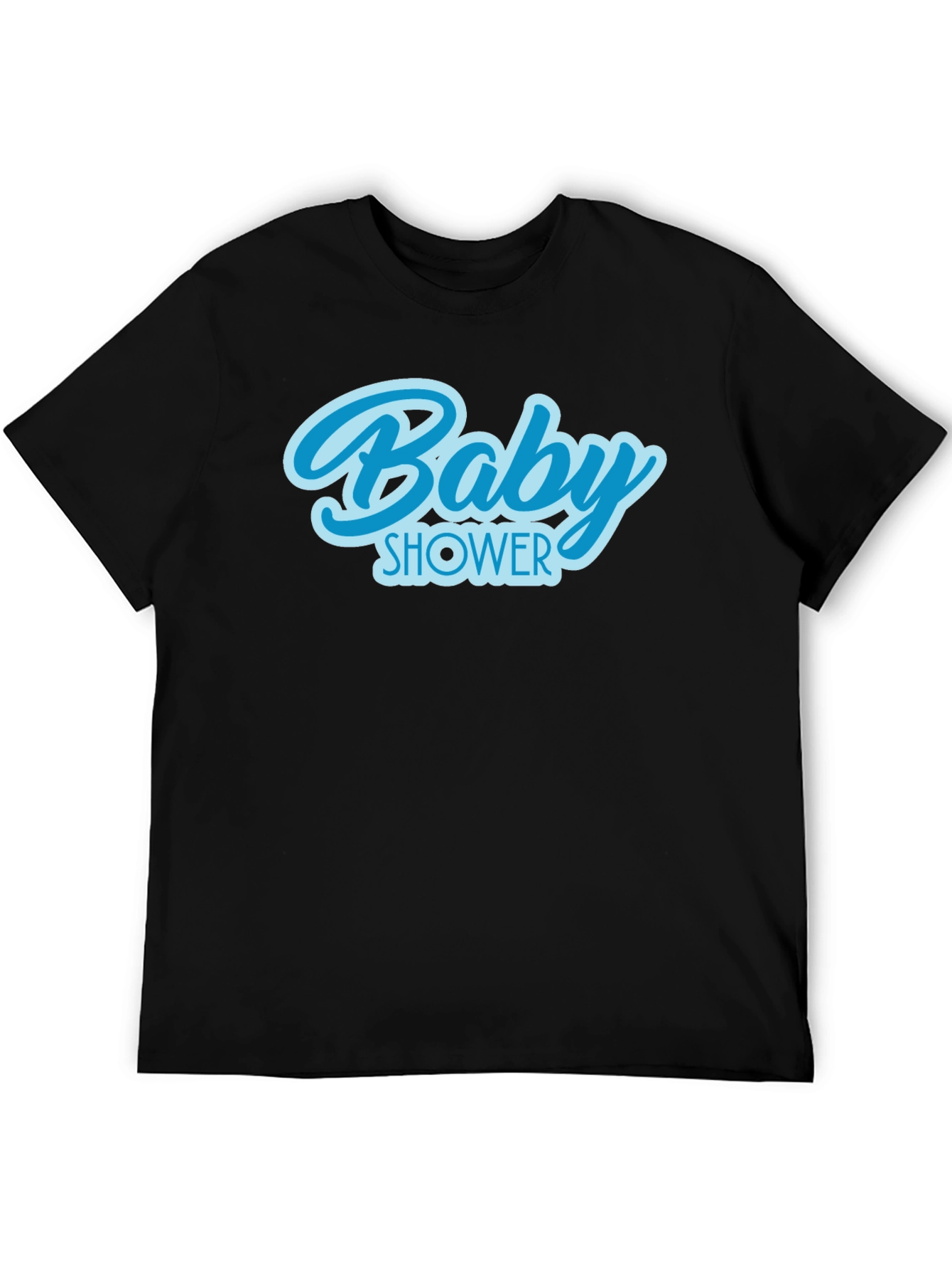 Black Baby Shower Crew T-Shirt - Celebration Tee view 5