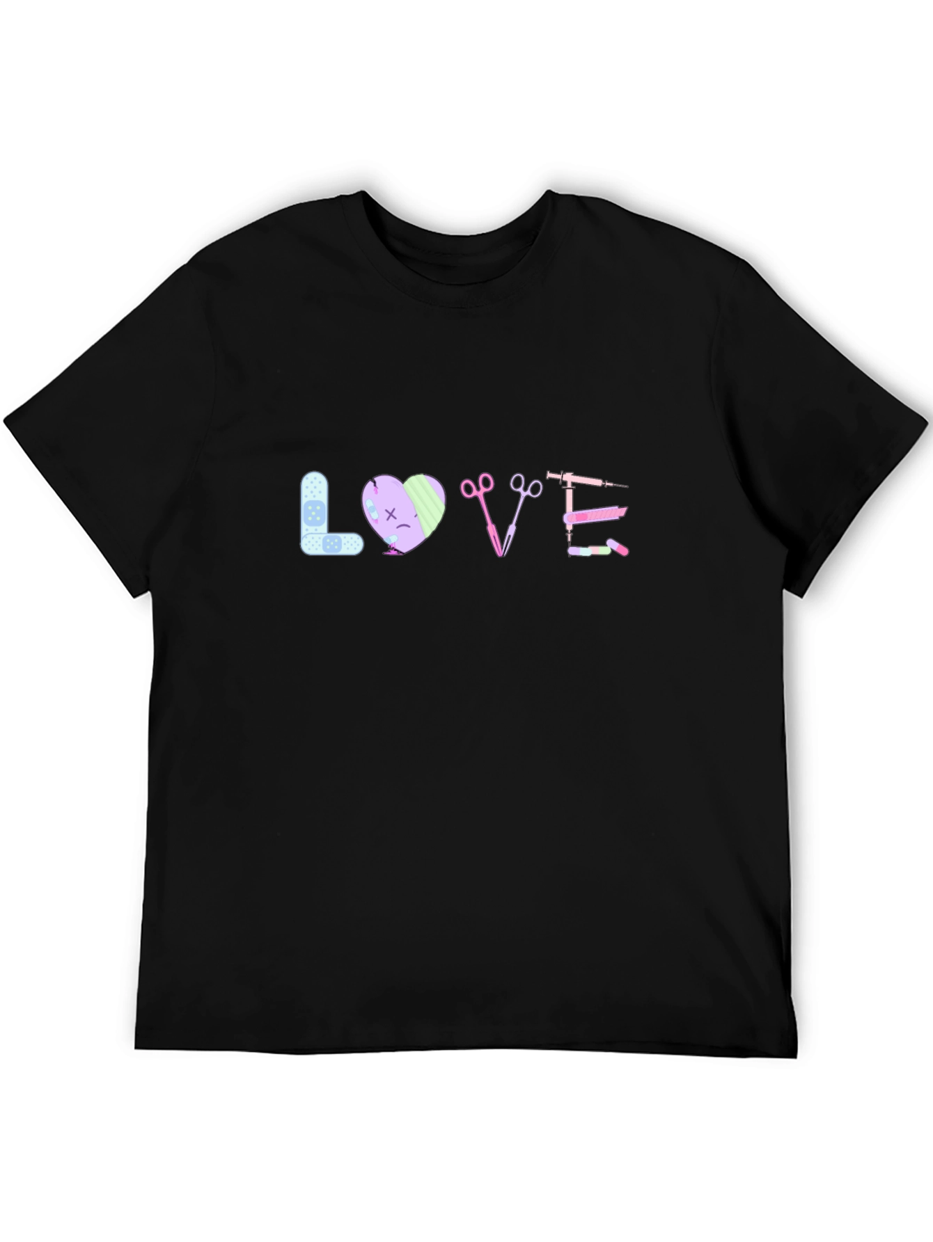 Black Love Nursing T-Shirt view 5