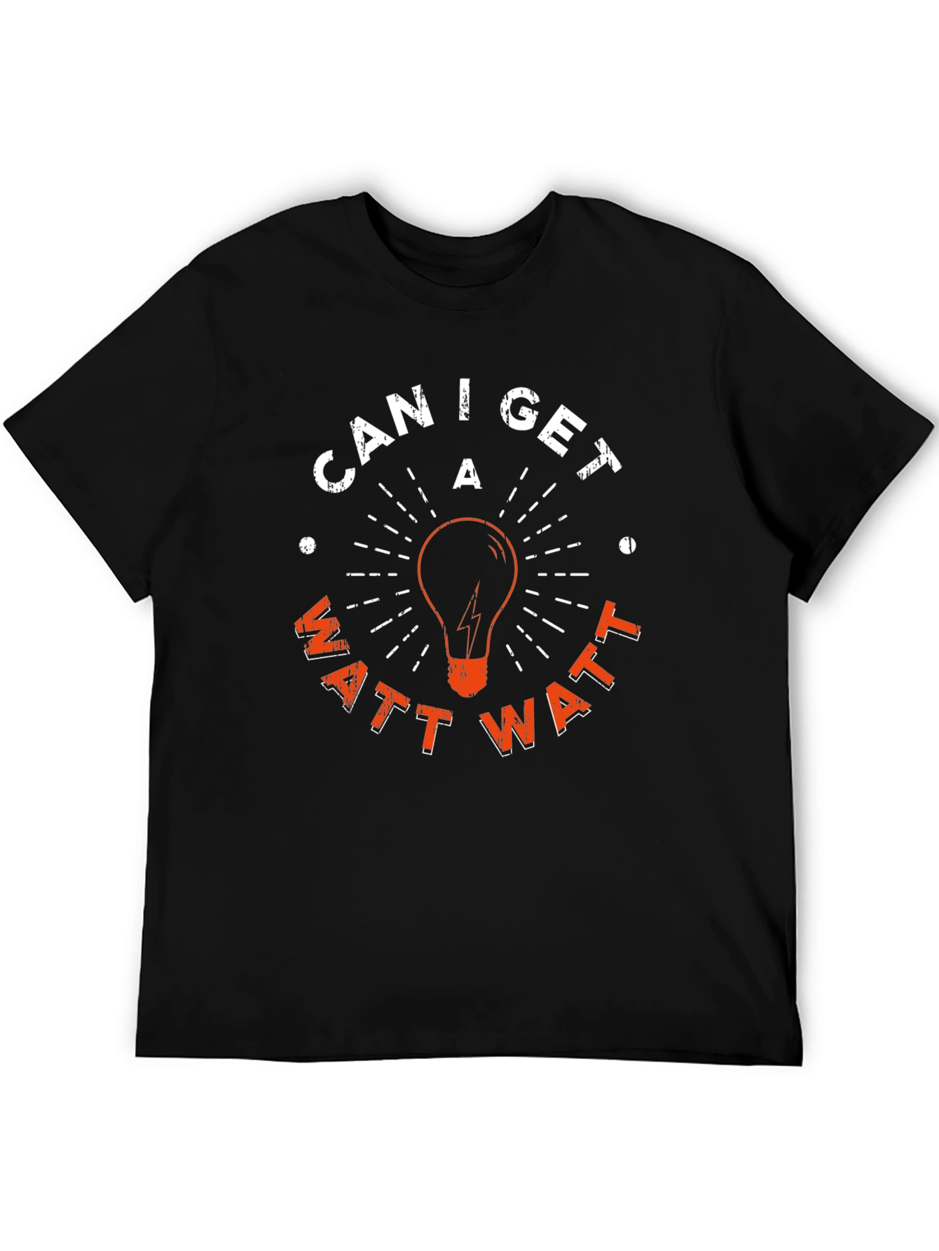 Black Can I Get A Watt Watt T-Shirt view 5