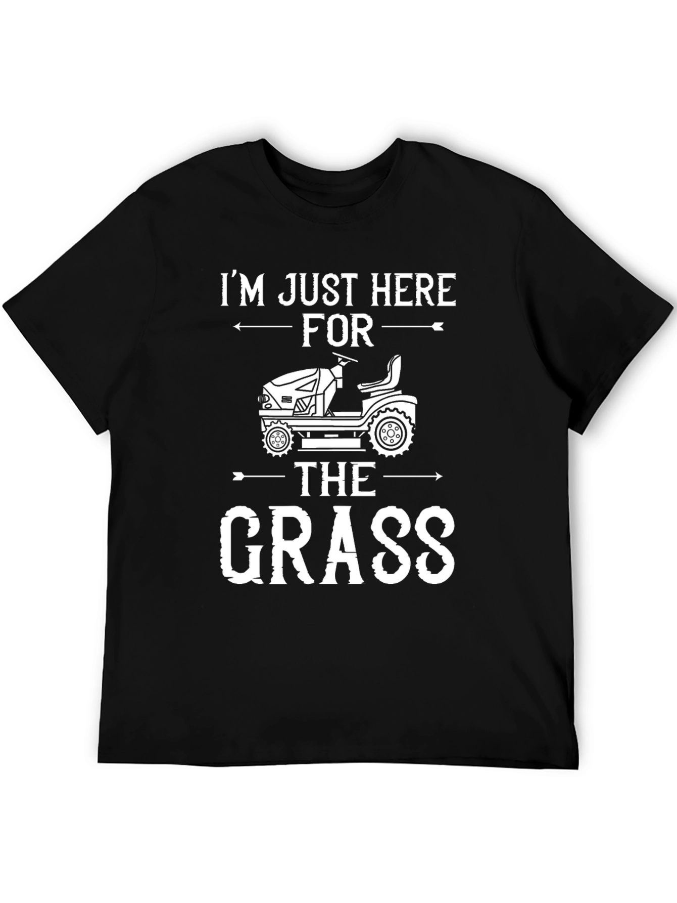 Black I'm Just Here For The Grass Graphic Tee view 5