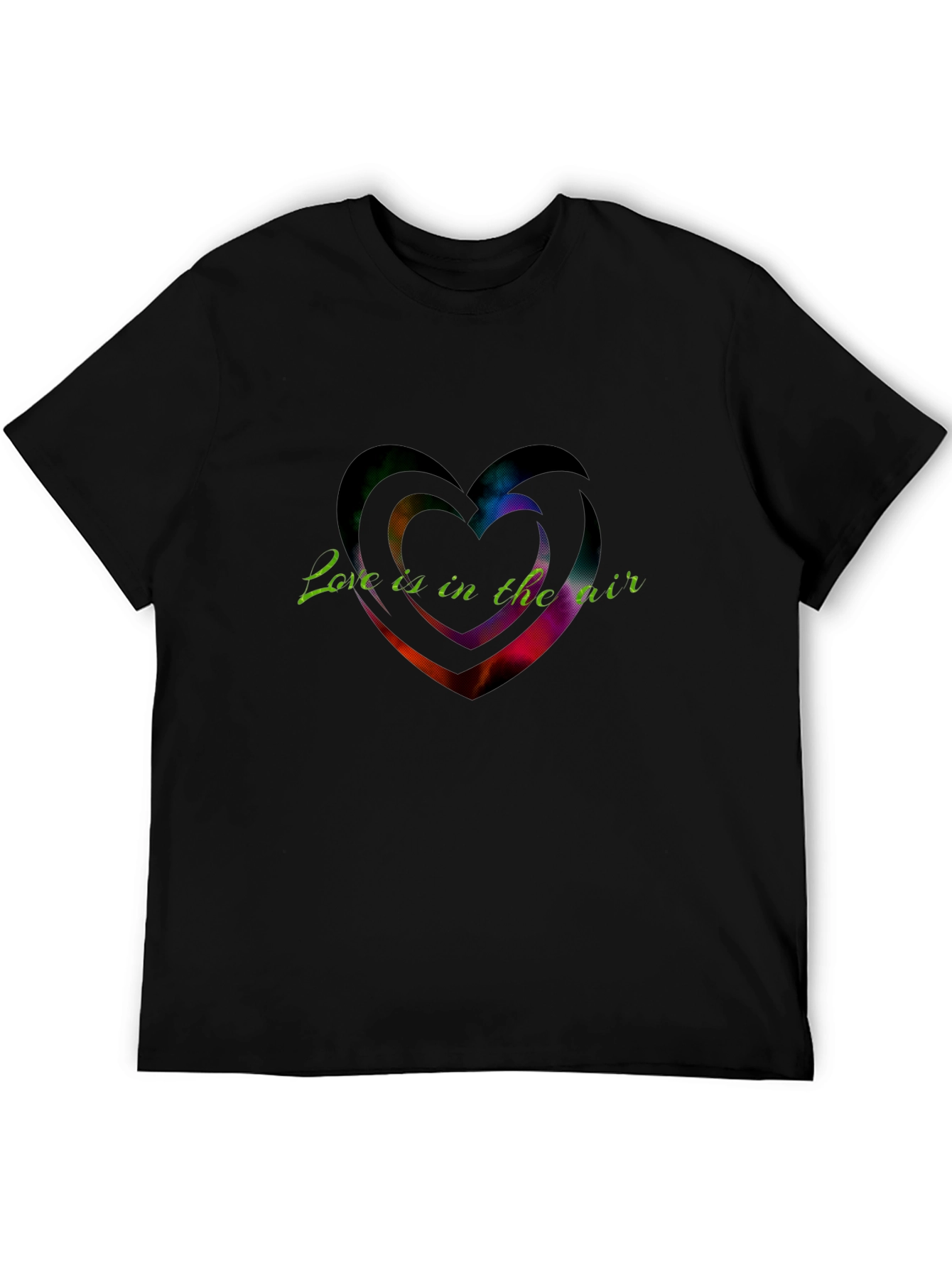 Black Love Is In The Air Graphic Tee view 5