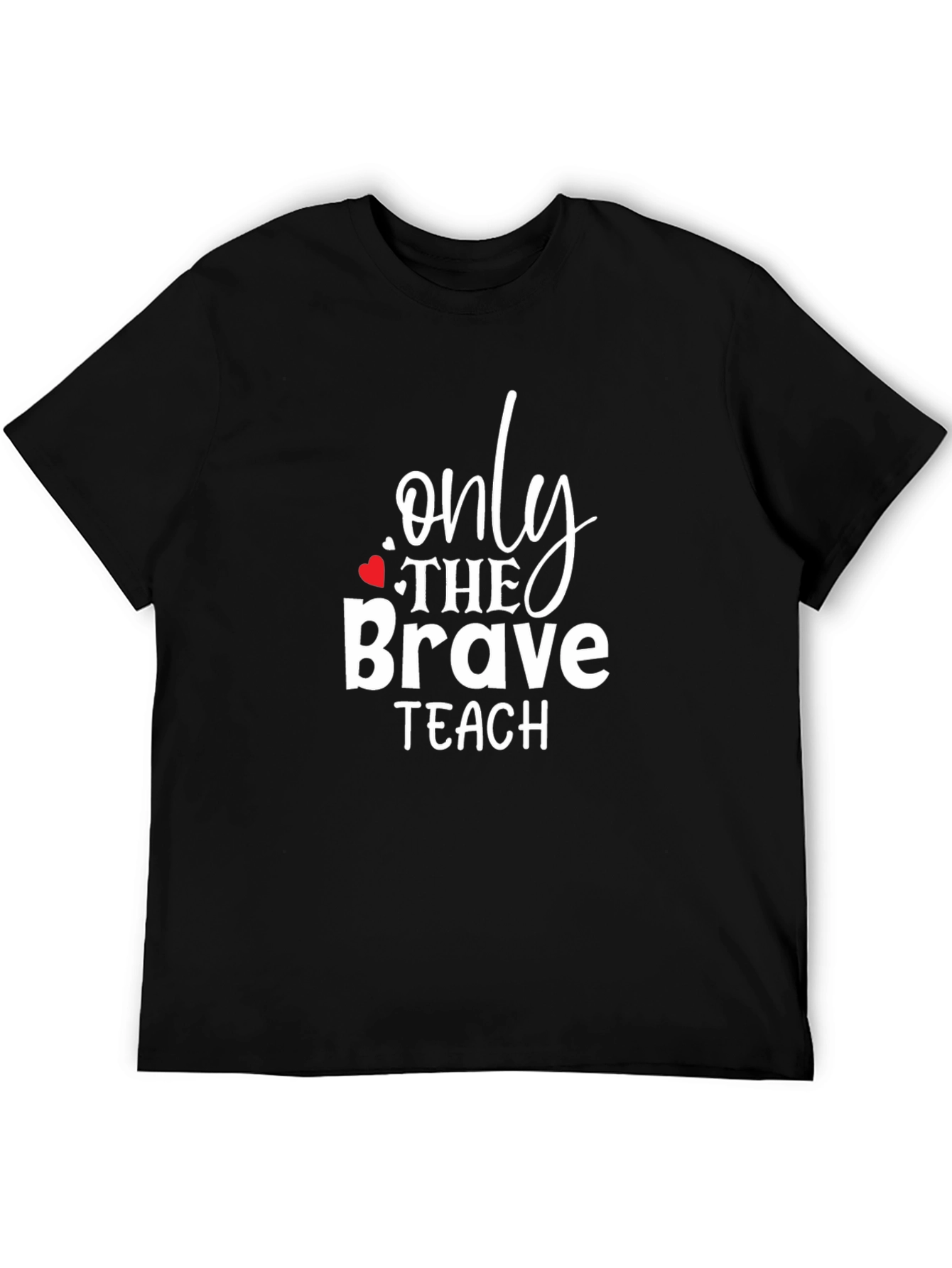 Black Only The Brave Teach Graphic Tee view 5