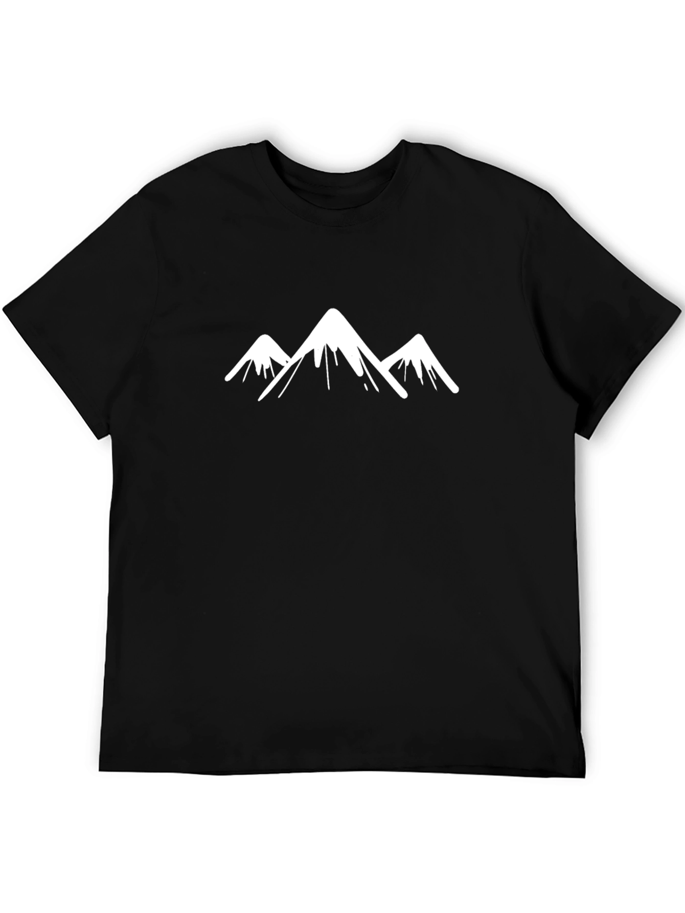 Black Mountain Peak Graphic Tee - Stylish Black Shirt view 5