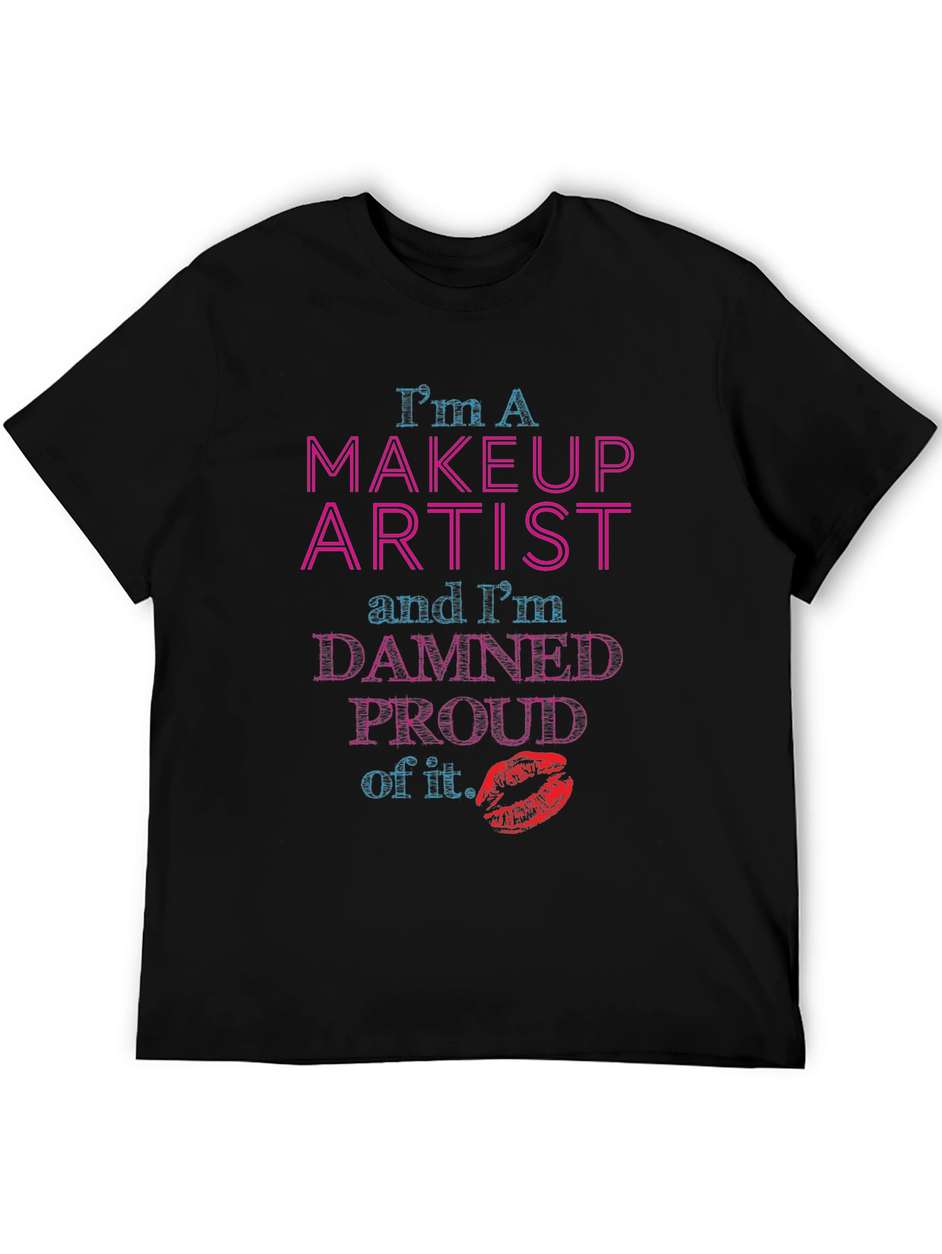 Black Makeup Artist Pride T-Shirt - Bold Graphic Tee view 5