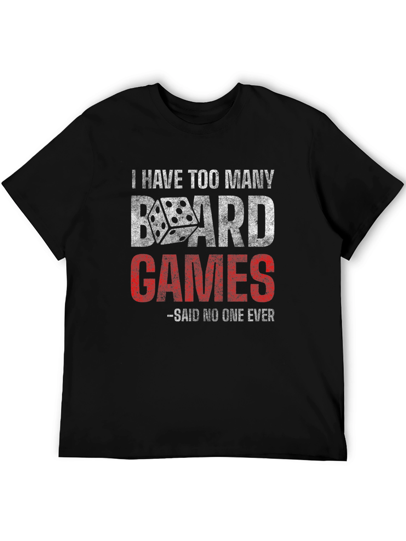 Black Board Games Funny T-Shirt view 5