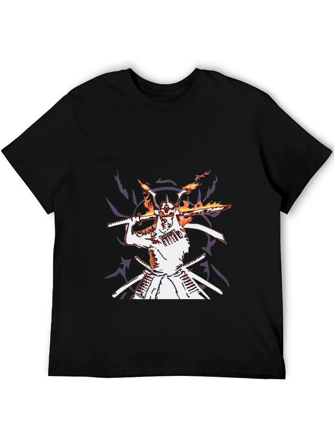 Black Samurai Graphic Black T-Shirt view 5