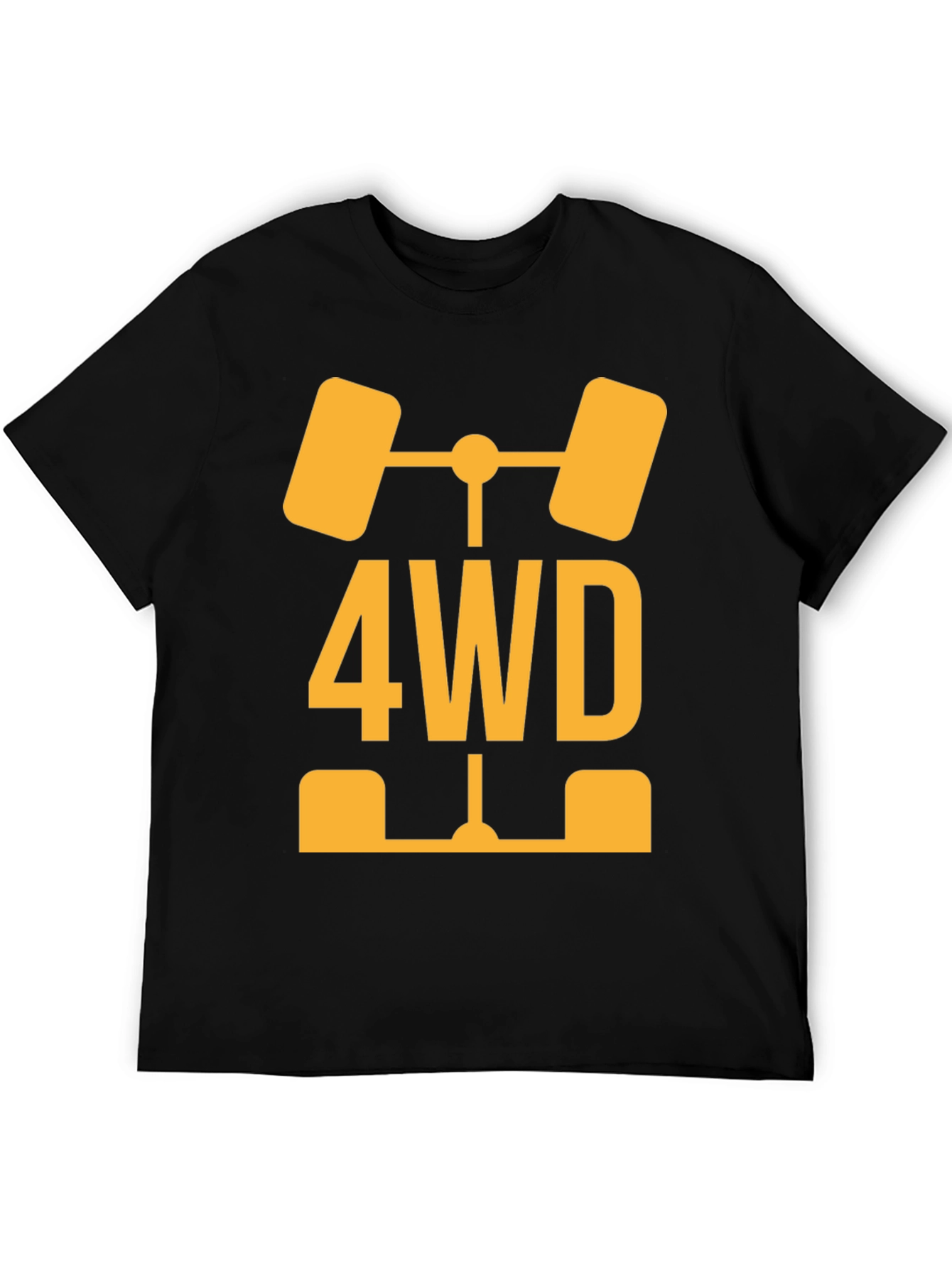 Black 4WD Off-Road Vehicle T-Shirt - Black view 5
