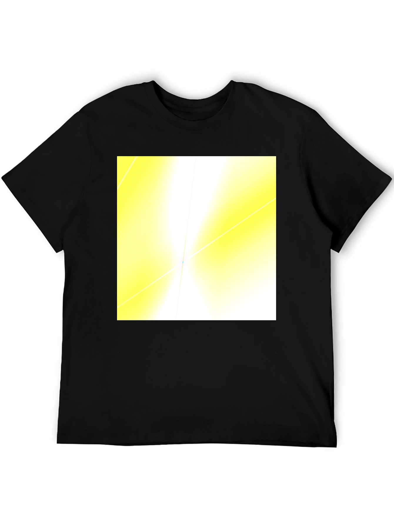 Black Abstract Light Black T-Shirt view 5