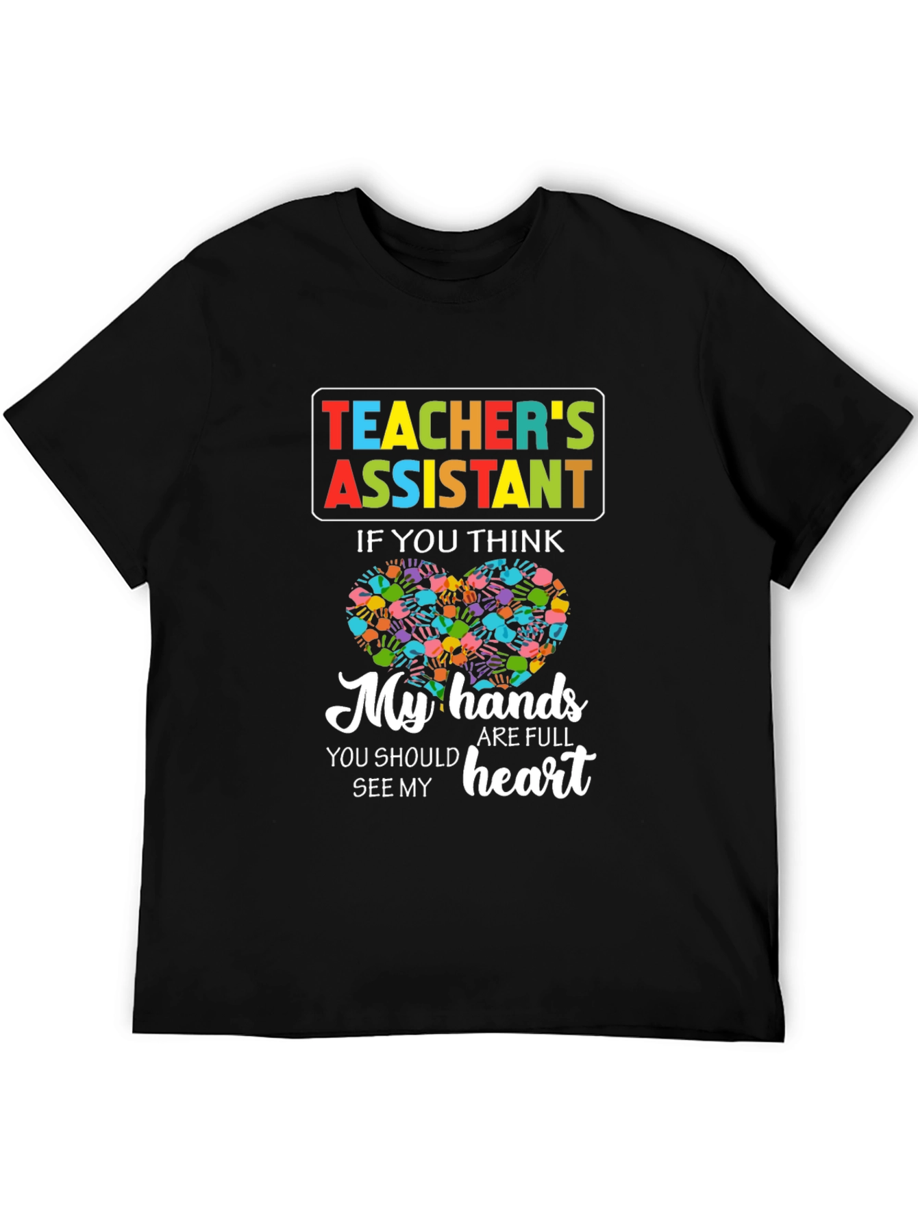 Black Teacher's Assistant T-Shirt view 5
