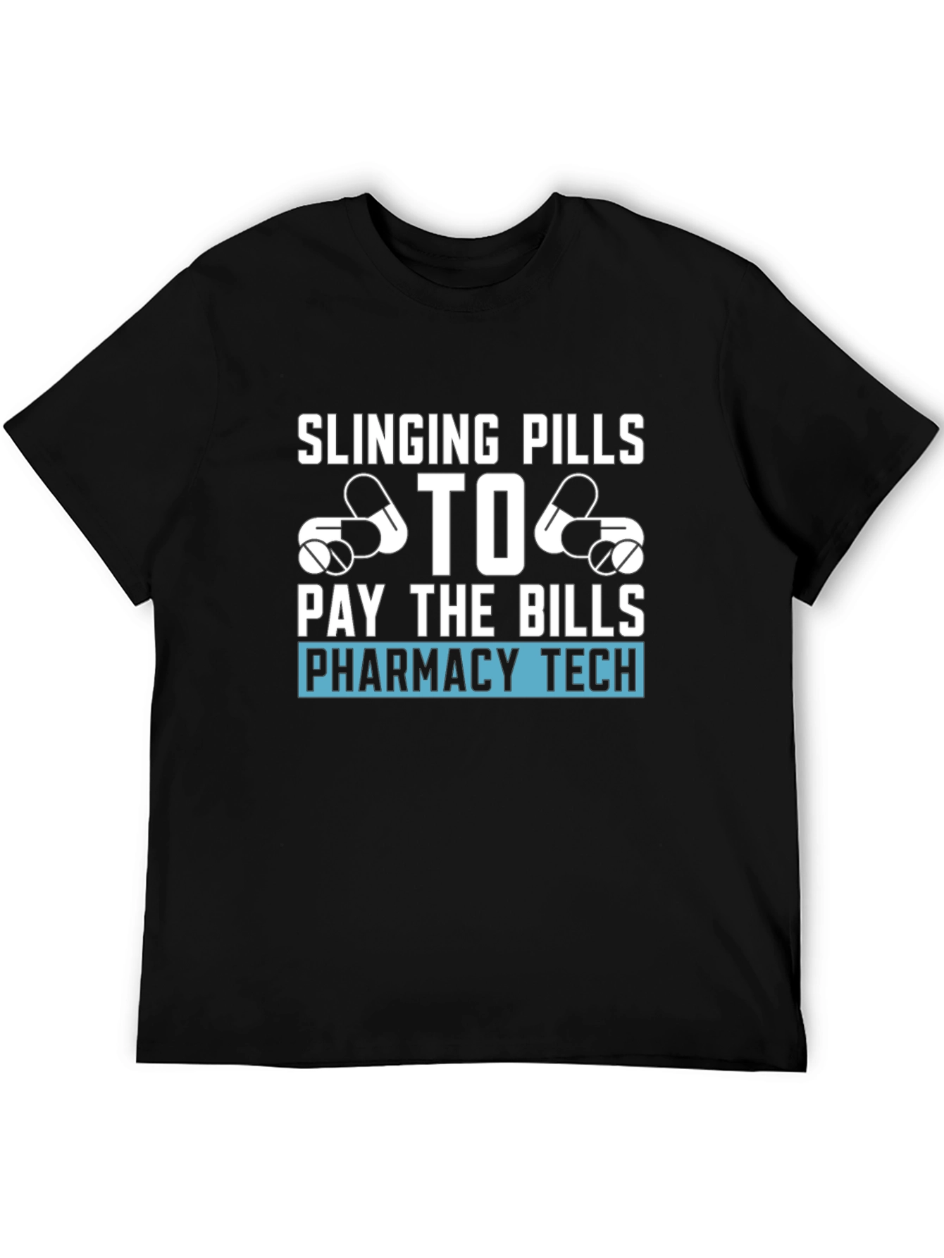 Black Pharmacy Tech T-Shirt - Slinging Pills view 5