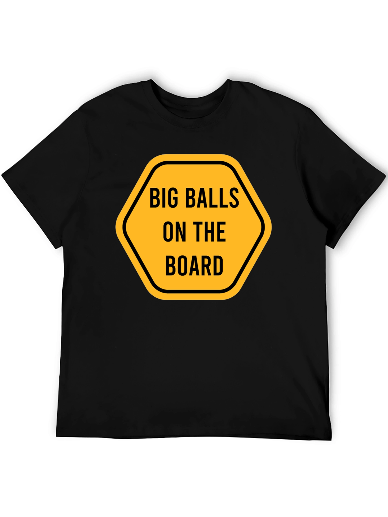 Black Big Balls on the Board Graphic Tee view 5