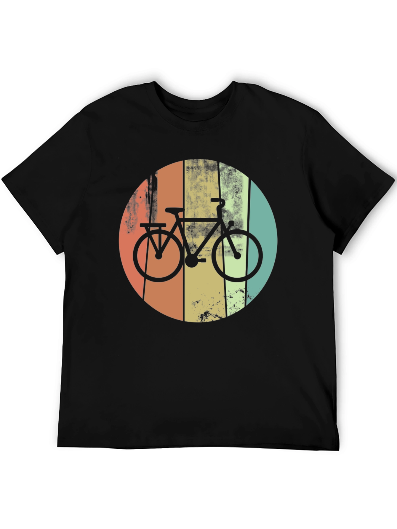 Black Retro Bike Graphic Tee view 5