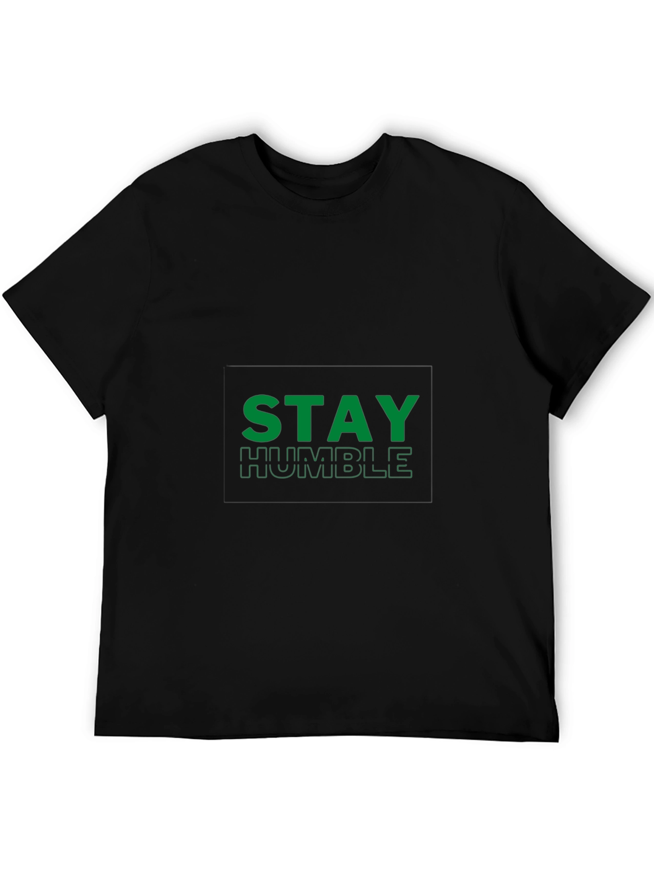 Black Stay Humble Black T-Shirt view 5
