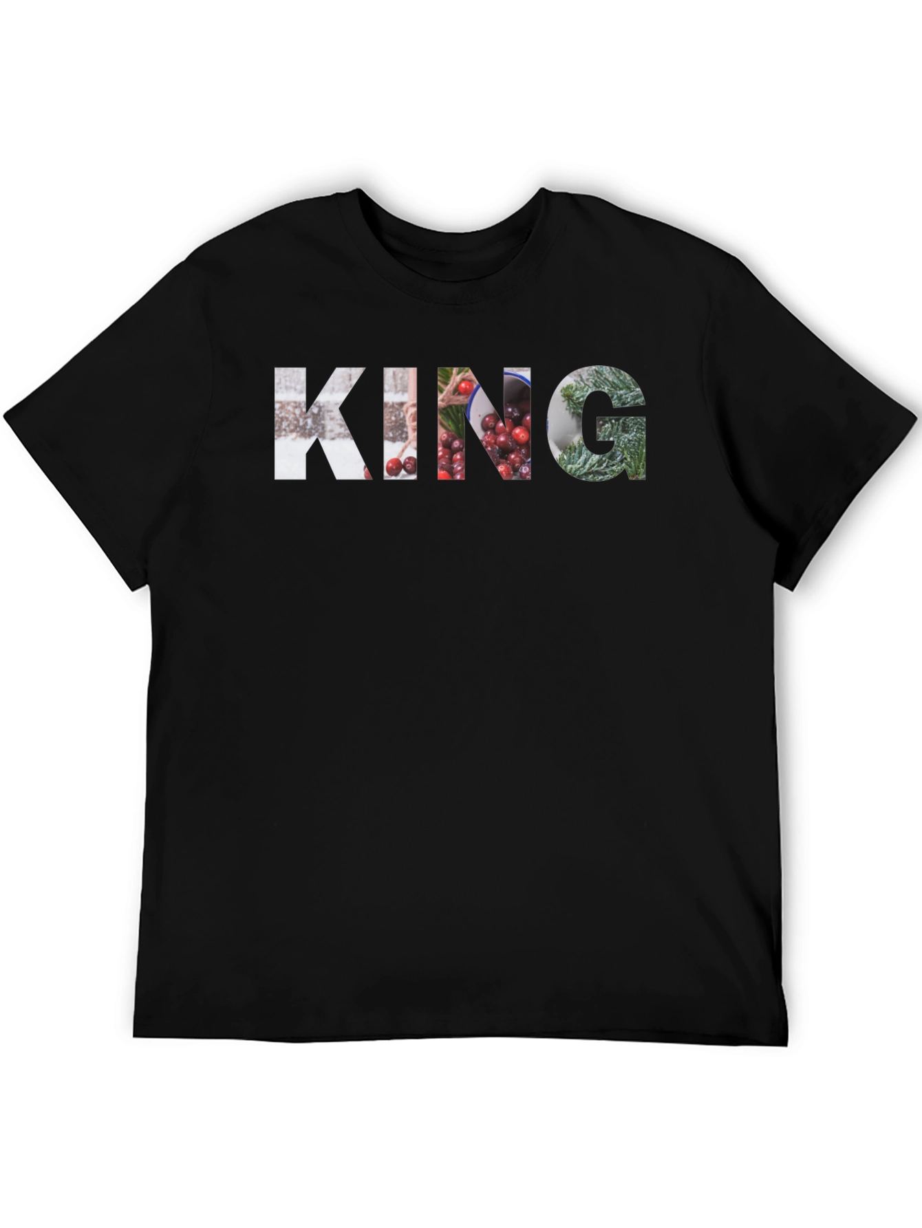 Black King Graphic Black T-Shirt view 5
